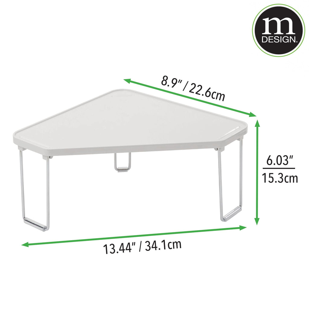 Stackable Rack, Bathroom, 2 Pack, Stone Gray - Image 3