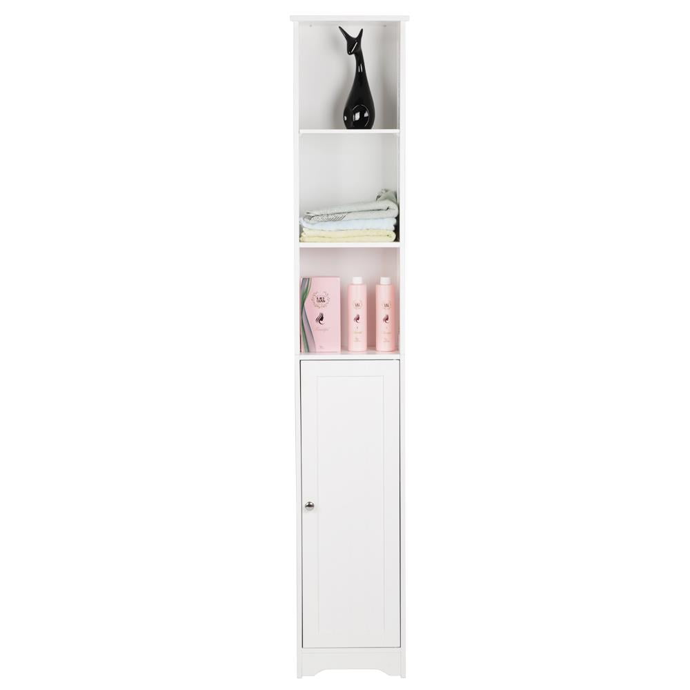Ktaxon 67" H Bathroom Cabinet 5-Tier, Slim Narrow Storage Tower for Living Room, Kitchen, White - Image 2