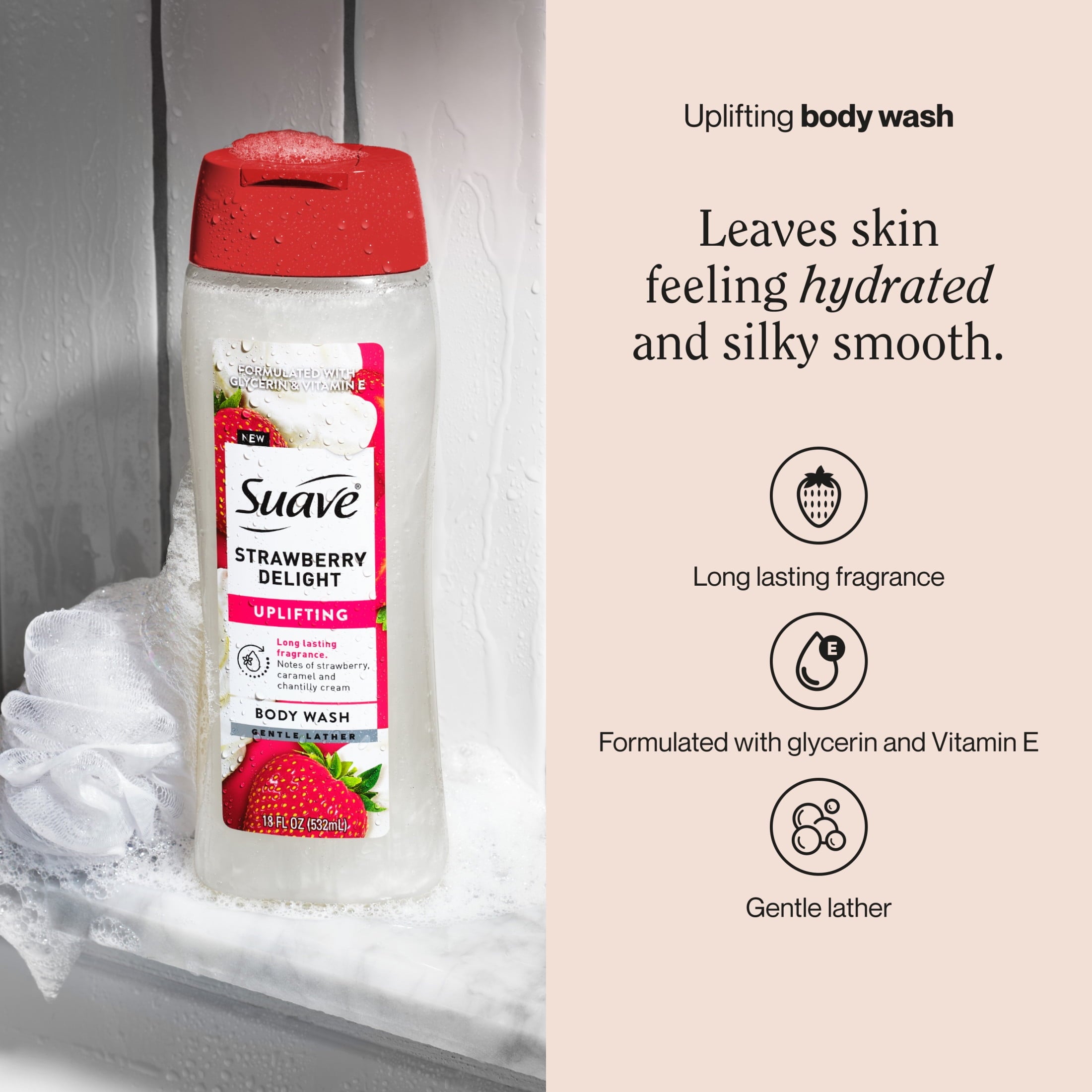 Uplifting Body Wash, with Glycerin & Vitamin E, 18 oz - Image 2