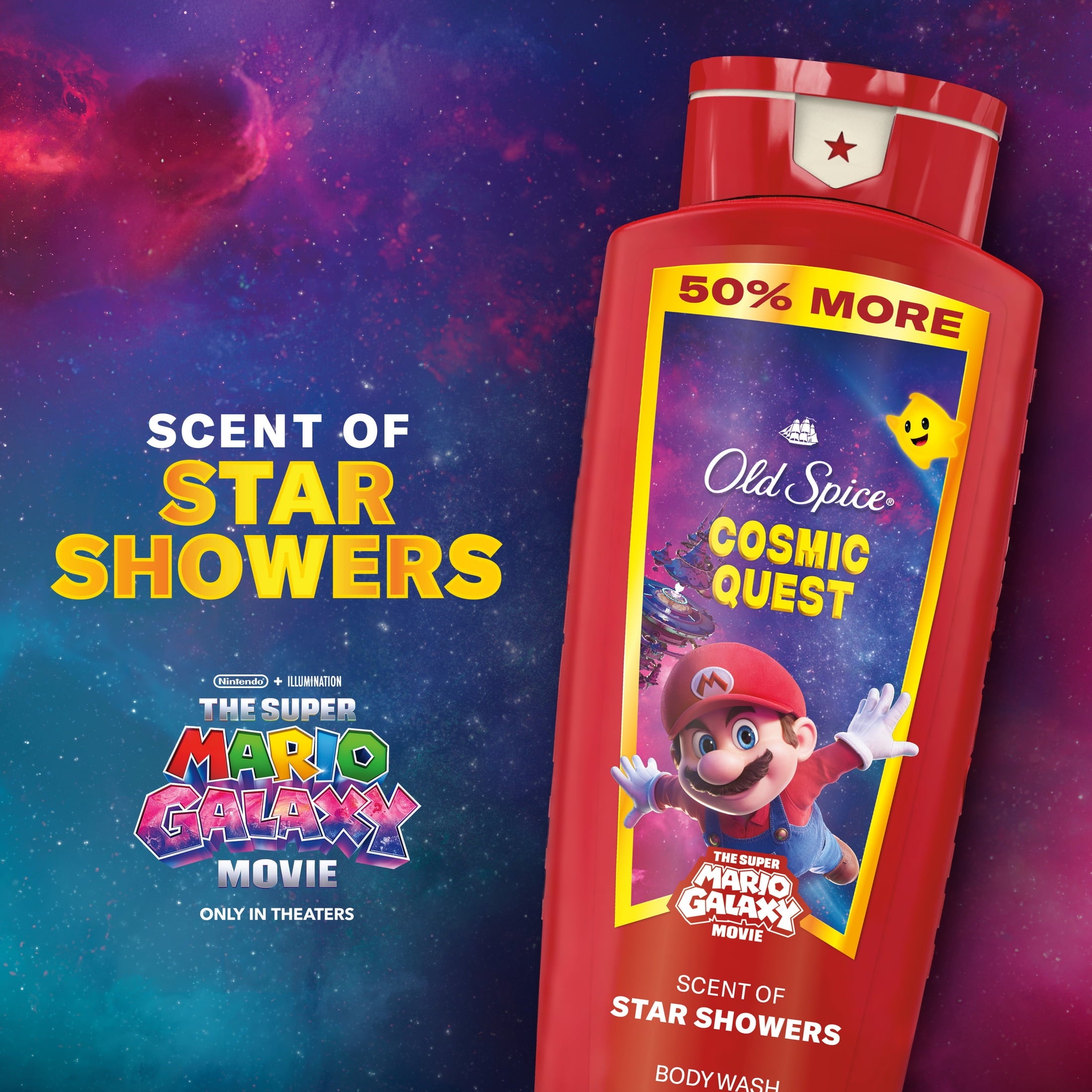 Wash for Men, Cosmic Quest, x The Super Mario Galaxy Movie, 24 fl oz - Image 4