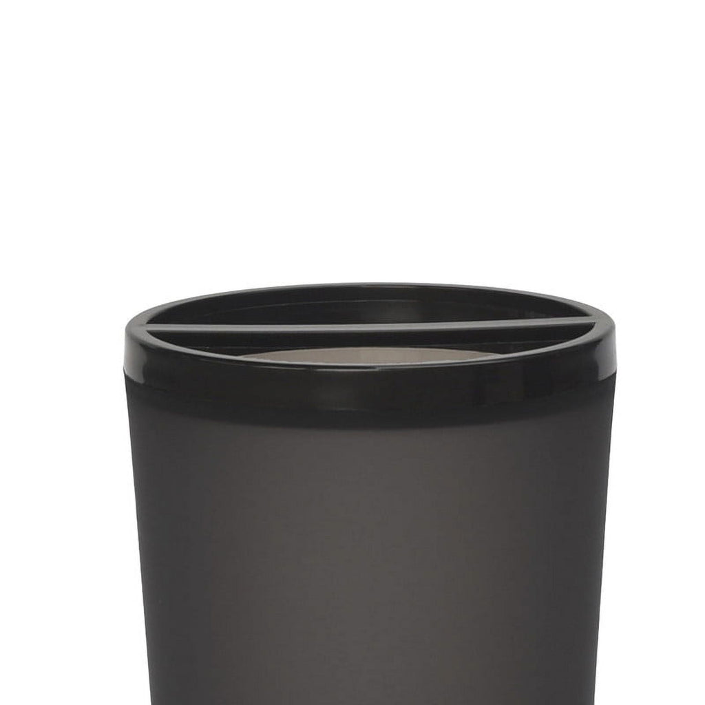 Mainstays Frosted Black Plastic Toothbrush Holder - Image 3