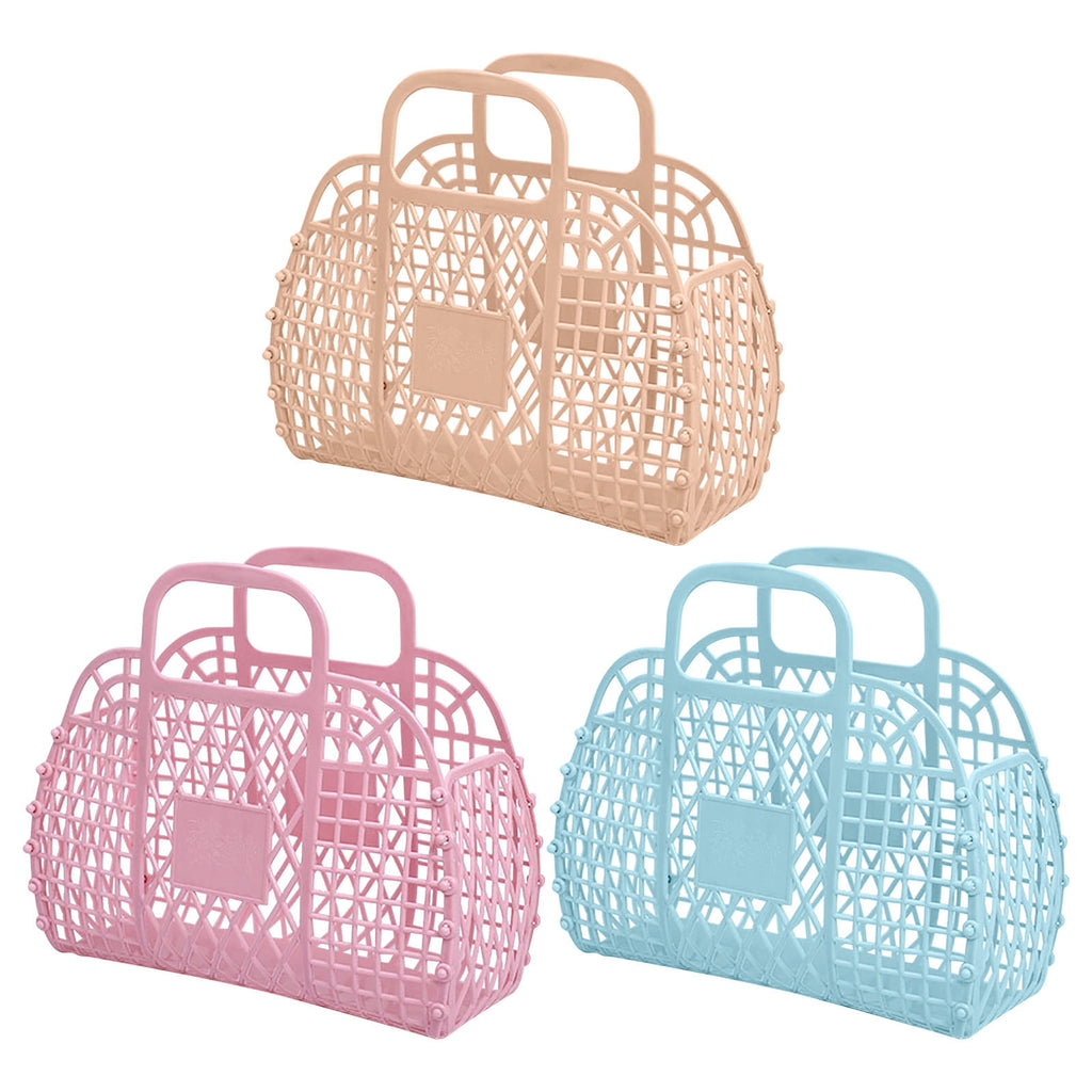 Deagia Shower Caddy on Clearance Bathroom Hollowed Out Wash Storage Basket Bath Basket Plastic Bath Basket Foldable Mesh Hand Basket Bath Ba - Image 5