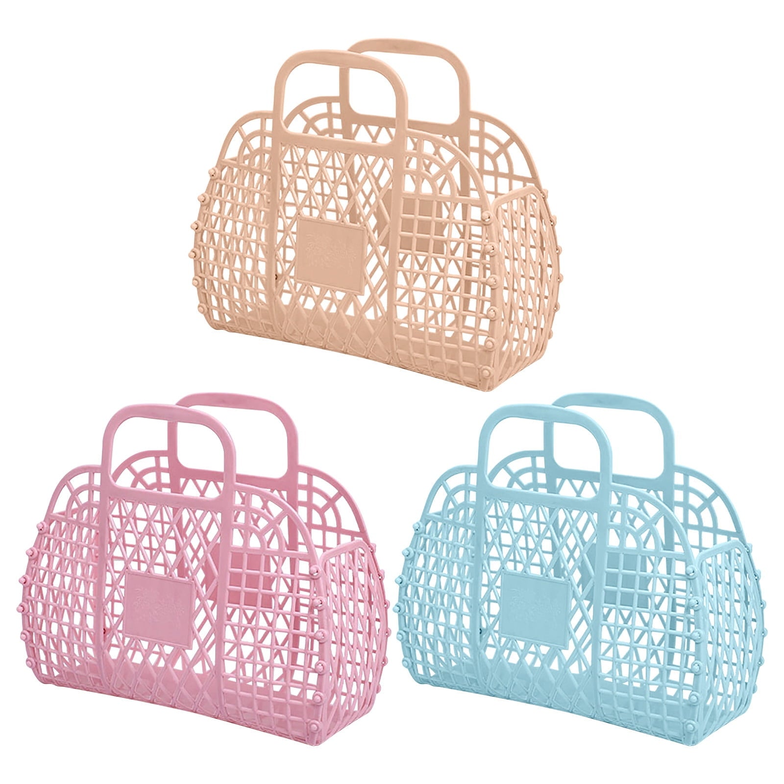 Deagia Shower Caddy on Clearance Bathroom Hollowed Out Wash Storage Basket Bath Basket Plastic Bath Basket Foldable Mesh Hand Basket Bath Ba - Image 5