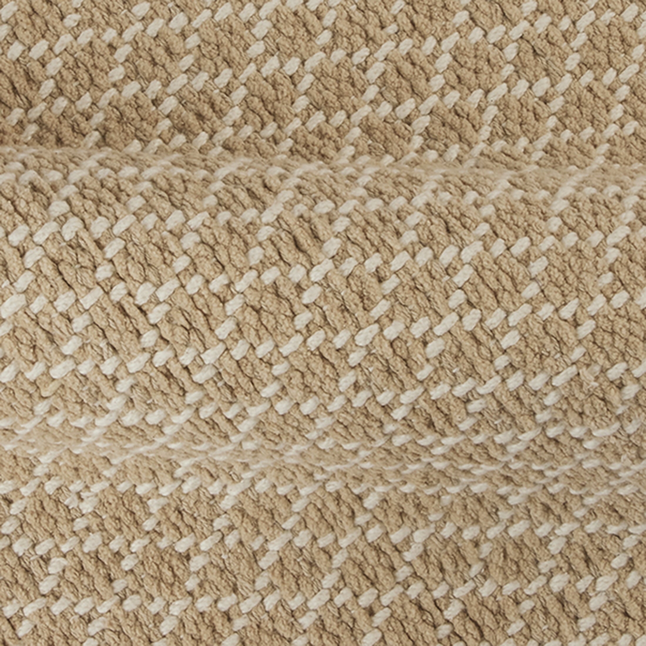 Cotton Diamond Bath Rug Set, Beige, 2 Piece, 17" x 24" & 20" x 30" - Image 5