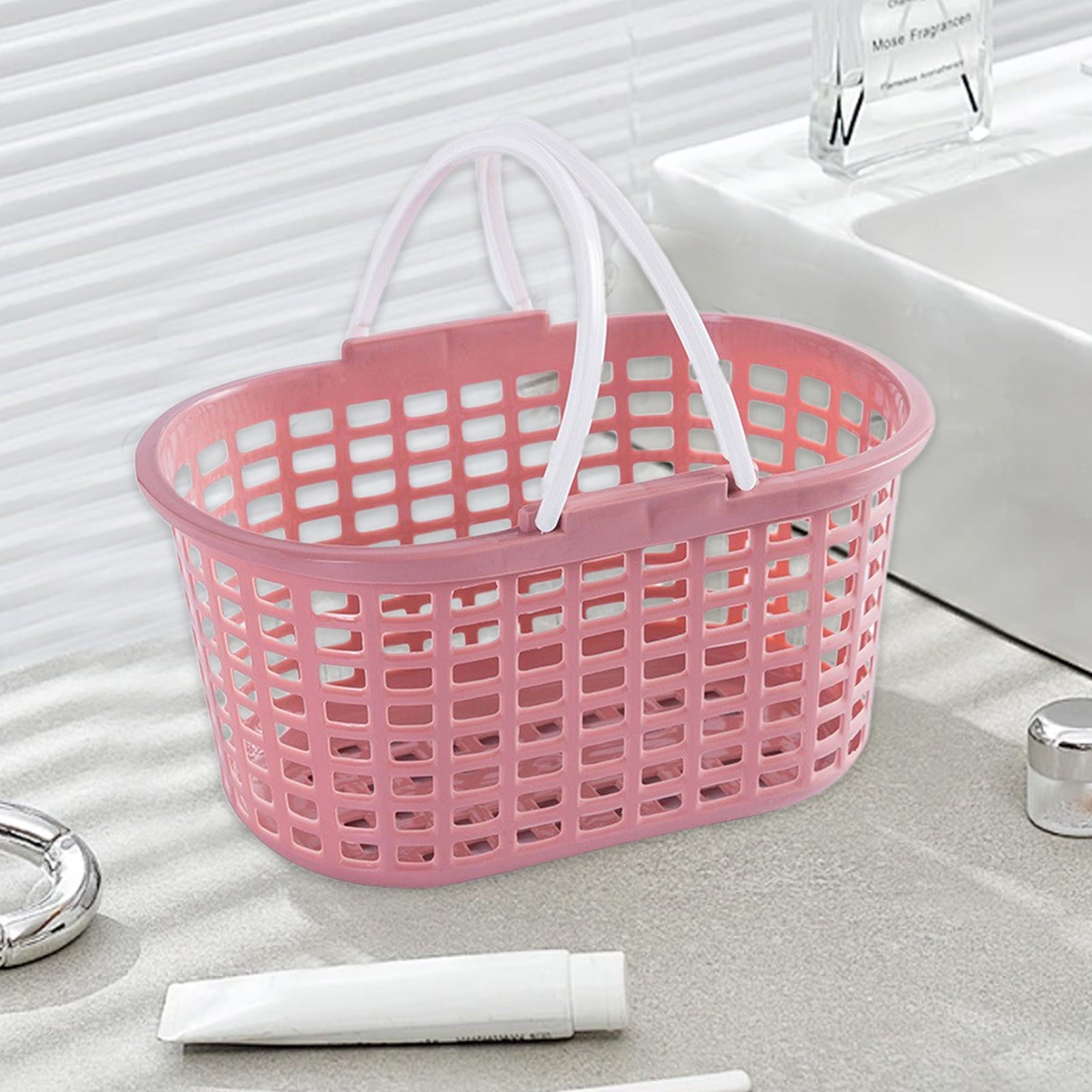 YFTDEY Portable Bath Basket, Handheld Shower Caddy, Water Storage Organizer, Ideal for Travel or Home Use, Perfect for Bathing Accessories, - Image 2