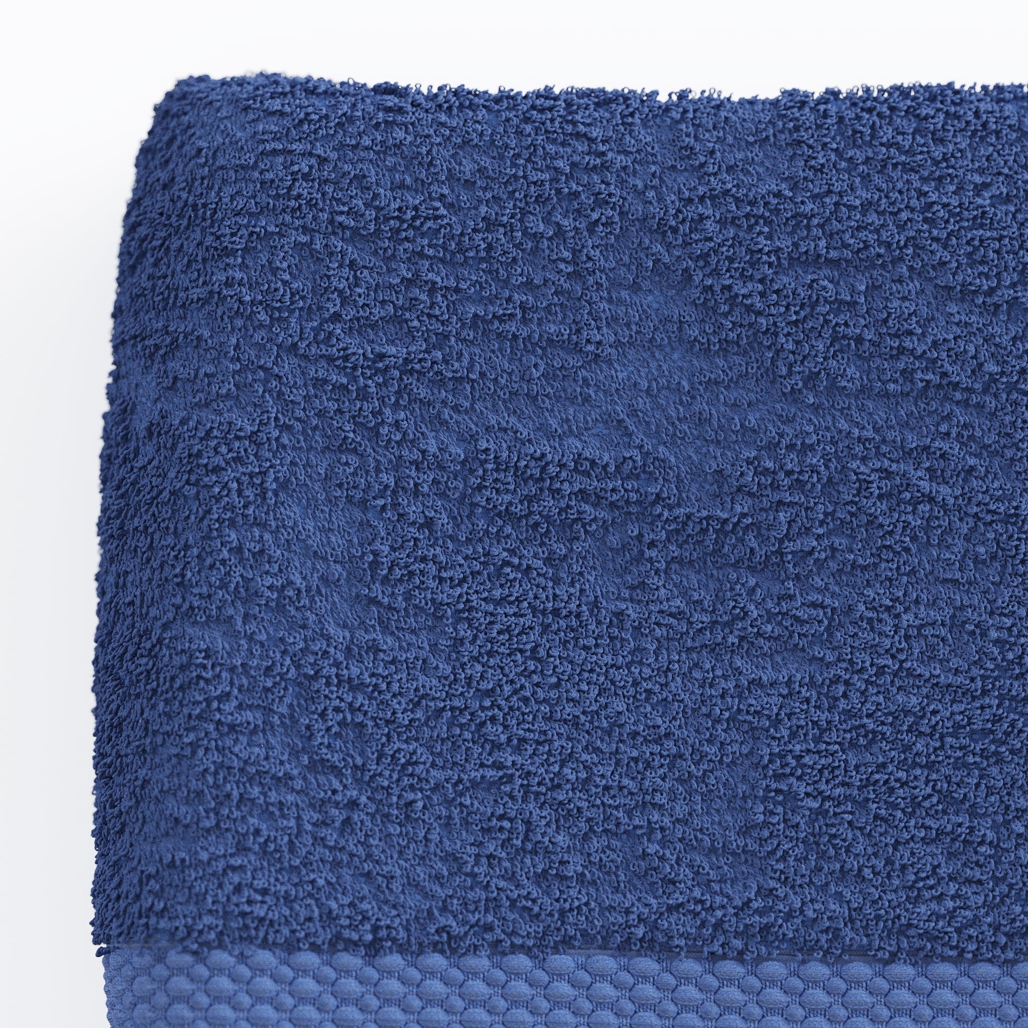 Beautiful by Drew Barrymore 6-Piece Dobby Bath Towel Set, Soft 100% Cotton, Smokey Blue - Image 5
