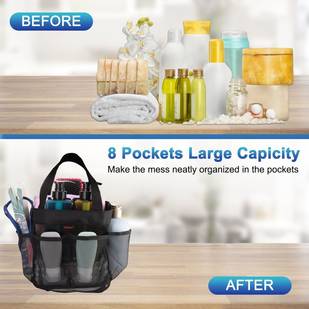 Shower Caddy Portable Tote Bag for College Dorm Essentials, Bathroom, Gym, Camp, Travel, Hanging Caddy Basket, Quick ... - Image 6