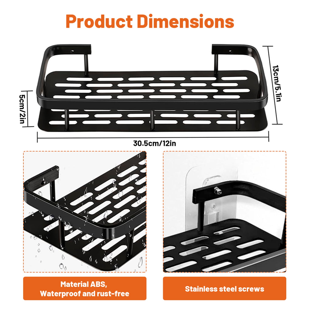 Sesiiduo Shower Caddy - Adhesive Hanging Shower Shelf - Bathroom Organizers and Storage, No Drilling Stainless Shower Shelves for Home Decor - Image 6