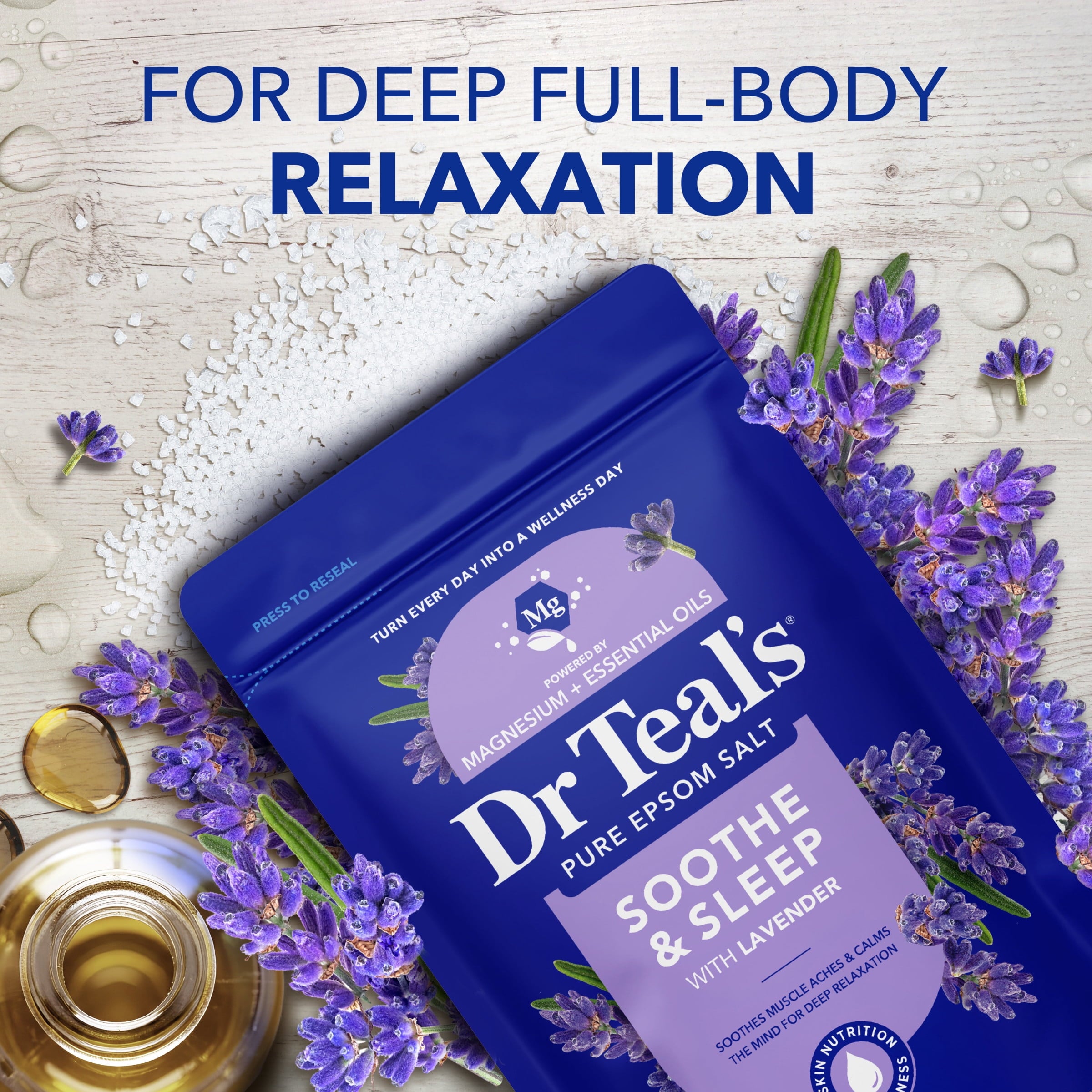 Salt Magnesium Soak, Soothe & Sleep with Lavender, 3 lbs - Image 3