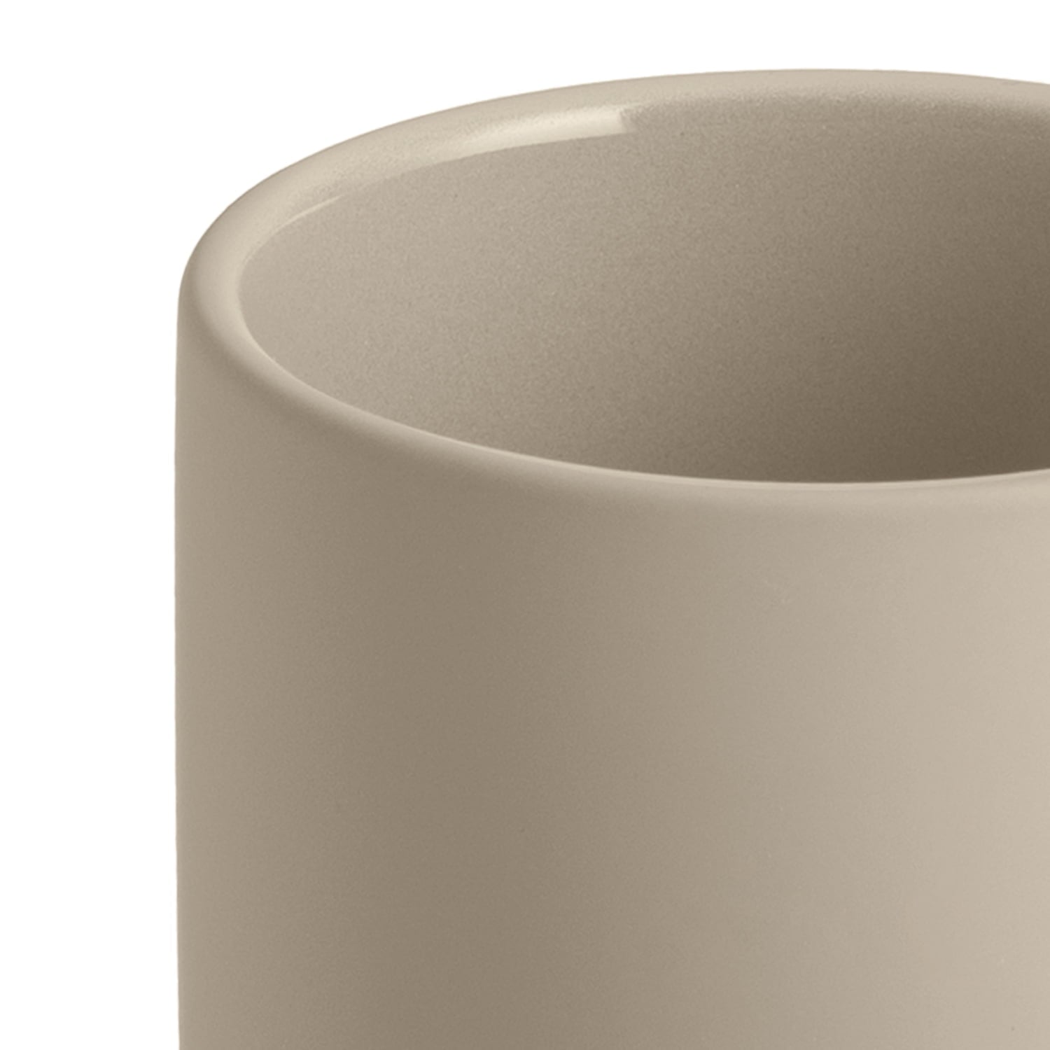 Mainstays Soft Touch Ceramic Toothbrush Holder Tan - Image 3