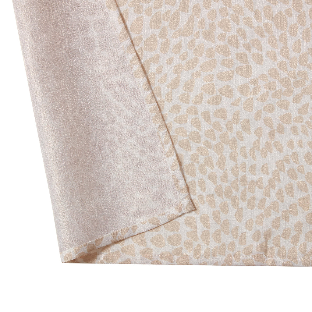 Mainstays Taupe Abstract Leopard Fabric Shower Curtain, 72" x 72" - Image 4