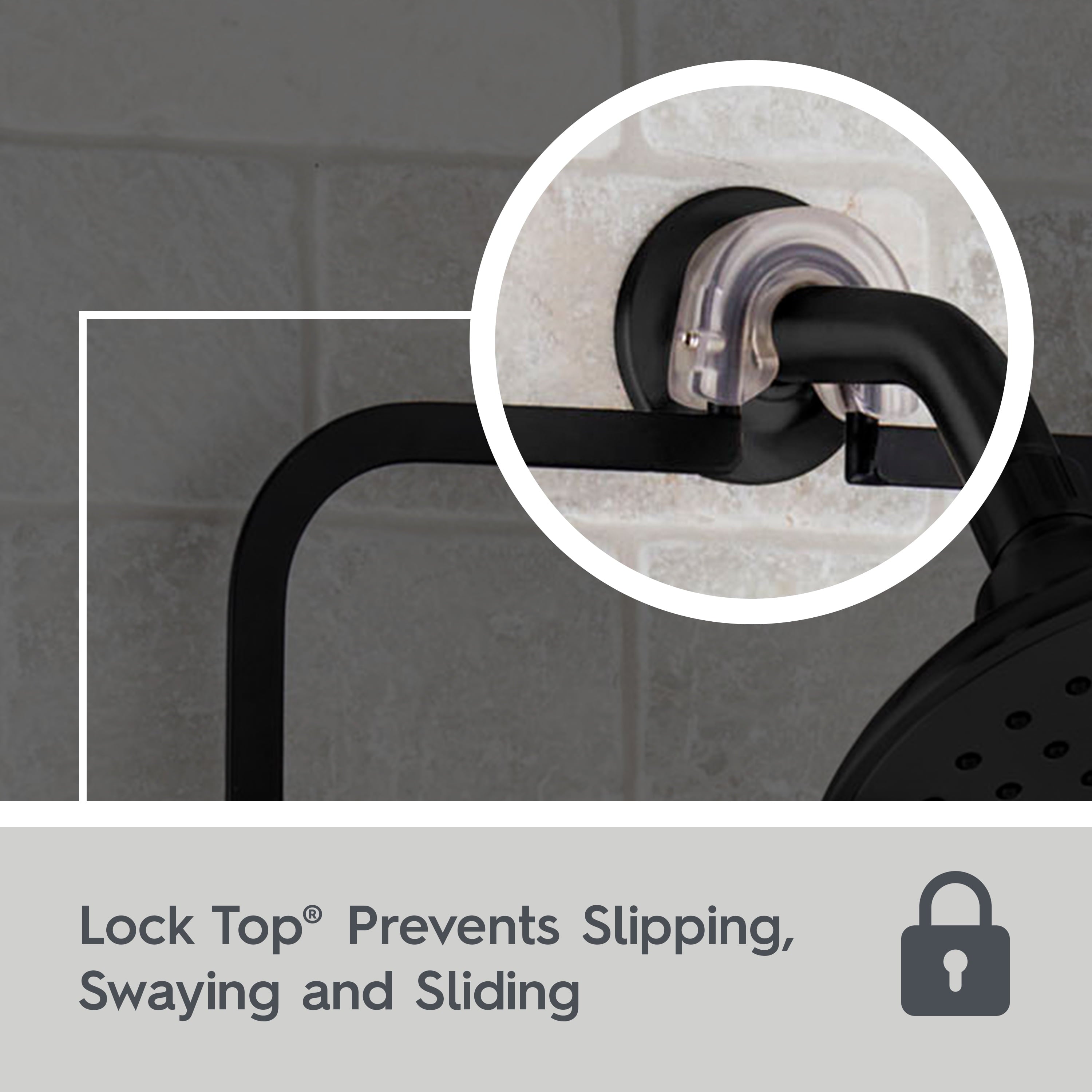 Shower Caddy with 3 Shelves Black Bathroom Organizer - Image 4