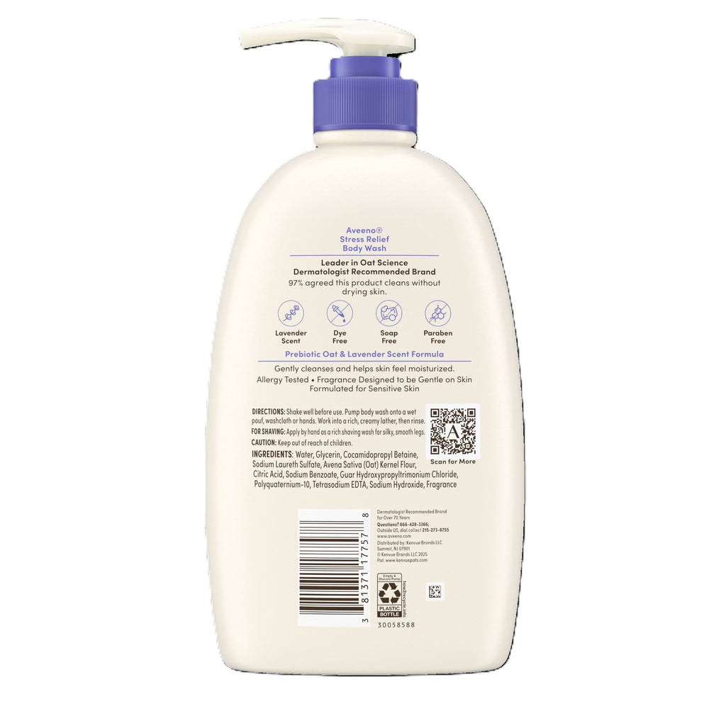 Body Wash Soap with Oat, Lavender Scented Shower Gel, 33 fl. oz - Image 5