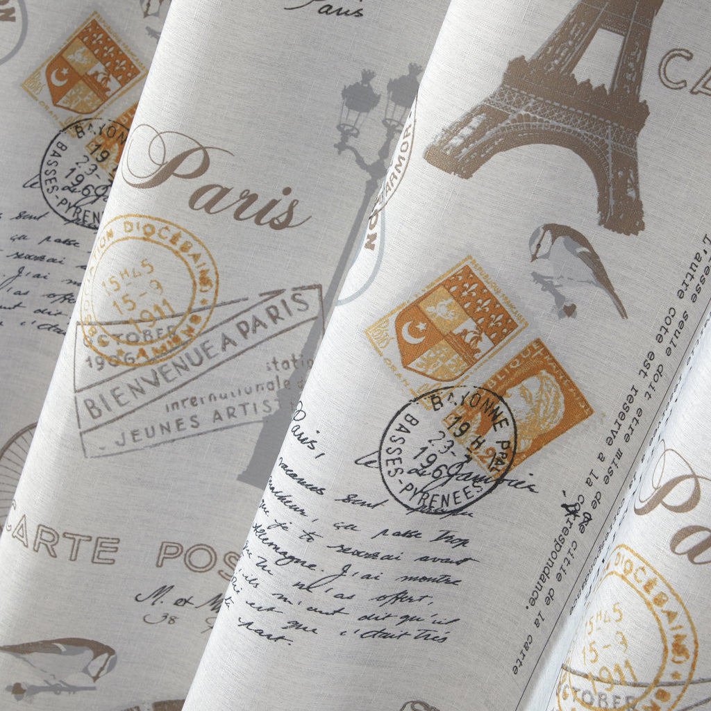 Mainstays Paris Eiffel Tower Geometric Shower Curtain Set with Hooks & Liner 14-Piece Contemporary Gray Bathroom Decor, 70" x 72", Machine W - Image 6
