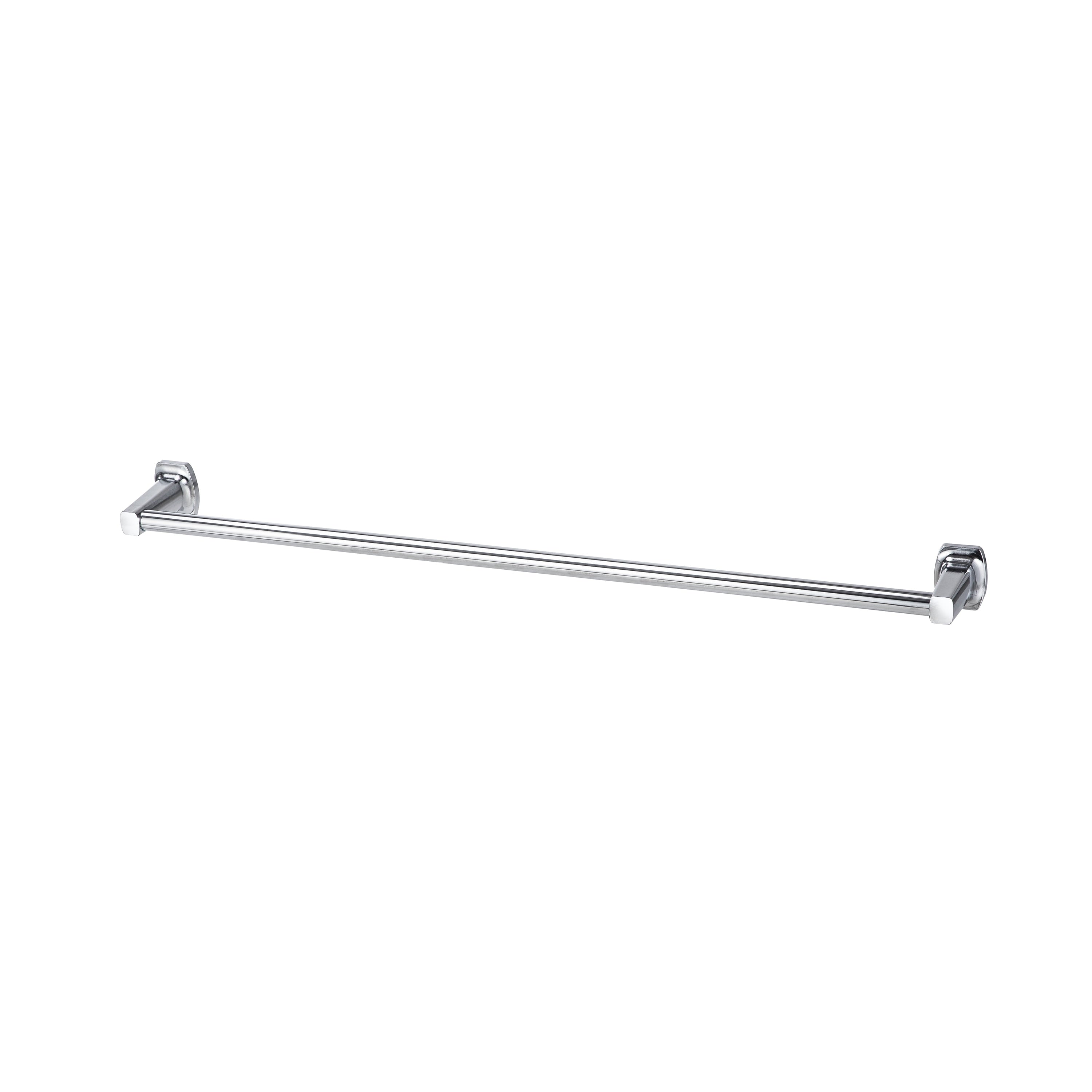 Mainstays 24" Square Style Wall Mount Steel Towel Bar, Chrome Finish, Horizontal Orientation - Image 4
