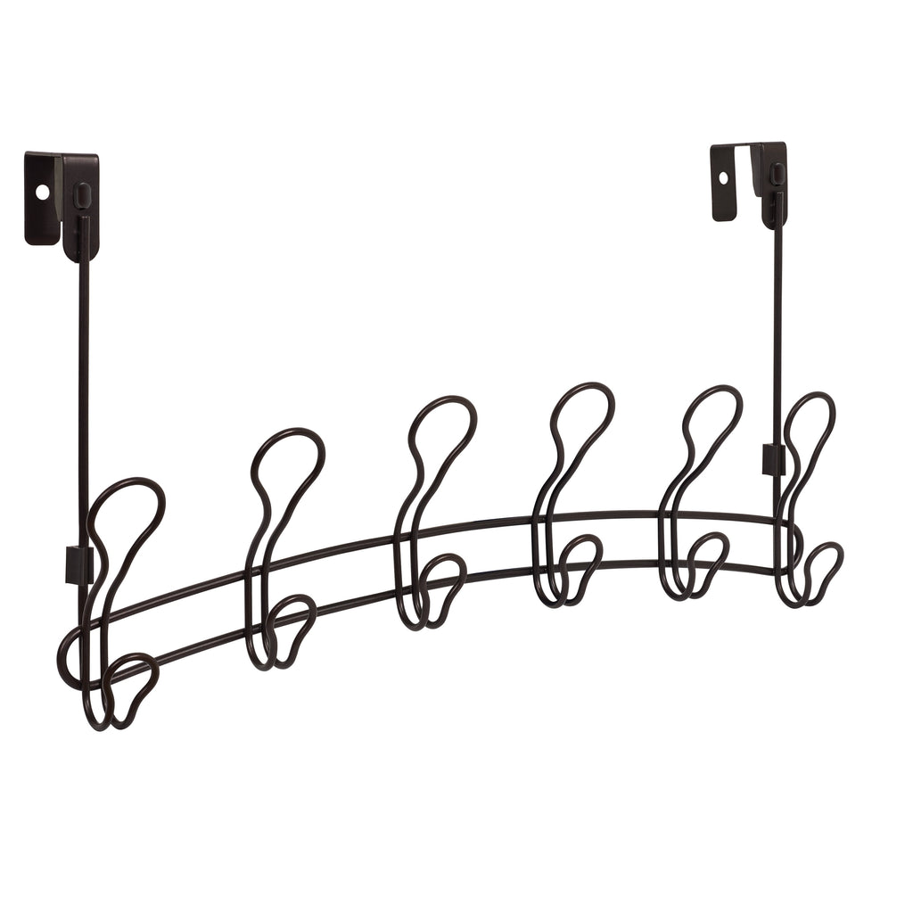 6-Hook Over-the-Door Towel and Robe Rack, Oil-Rubbed Bronze - Image 3