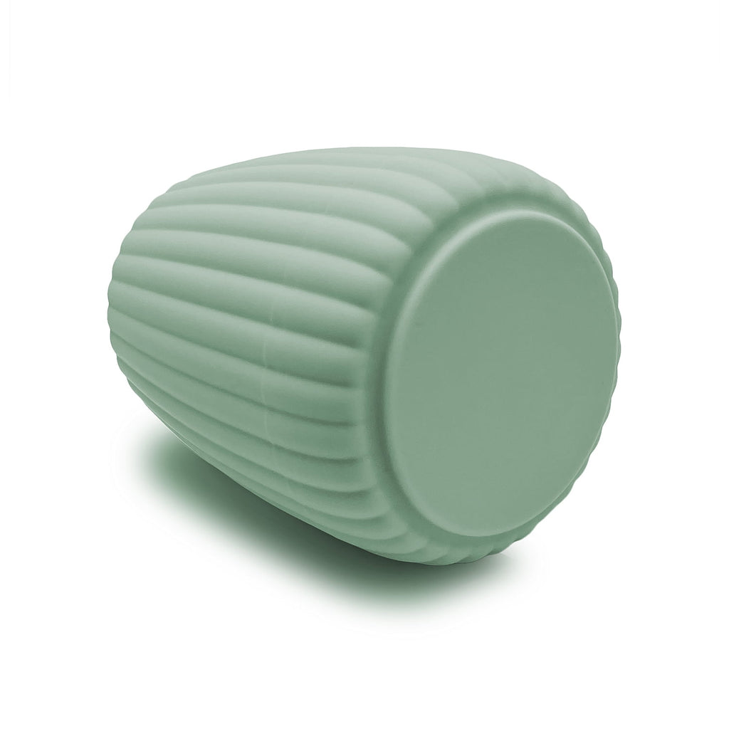 Mainstays Rubberized Plastic Ribbed Toothbrush Holder, Green - Image 3