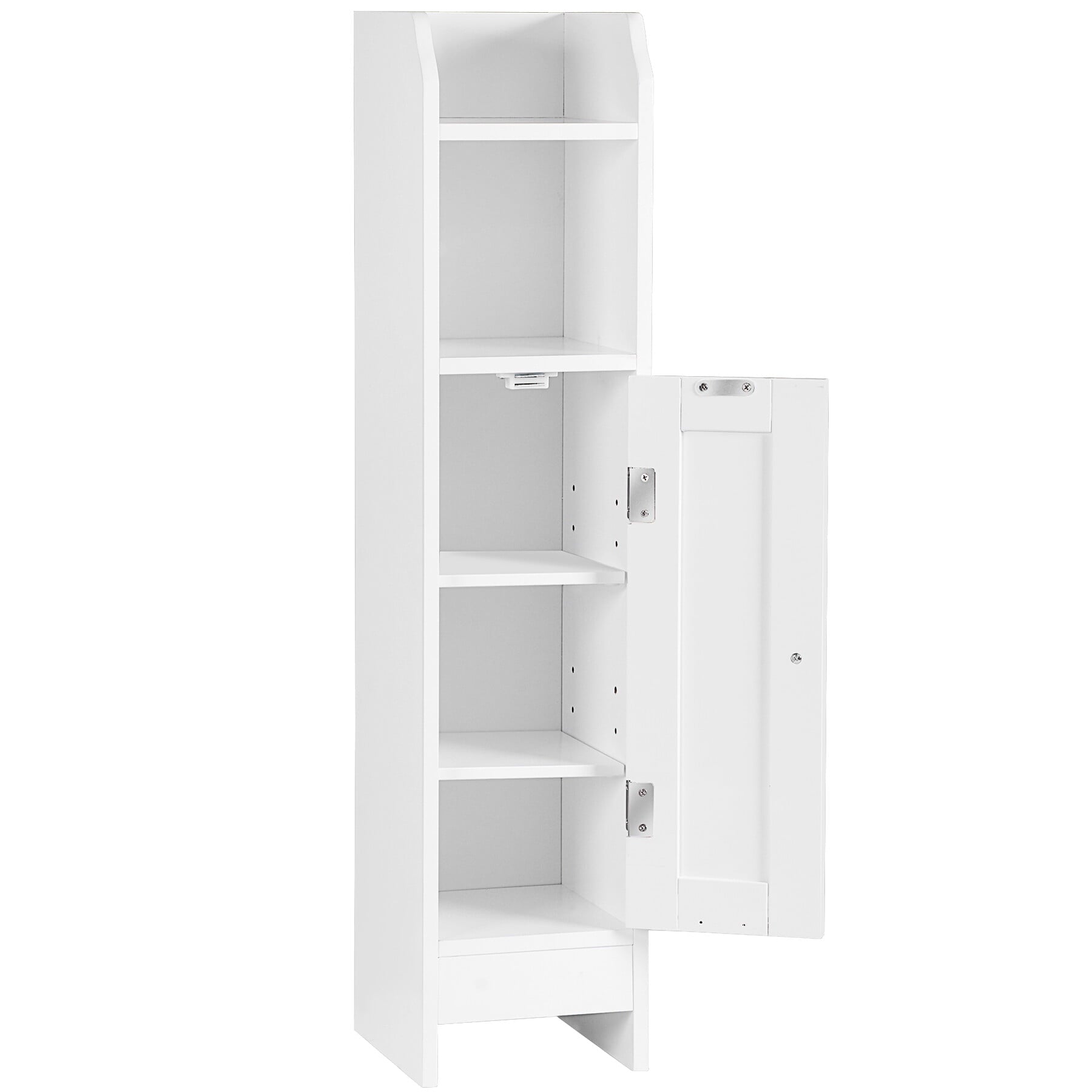Bathroom Cabinet, Small Corner Cabinet with Door and Adjustable Shelf, Narrow Storage Cabinet, Floor Cabinet for Smal... - Image 5