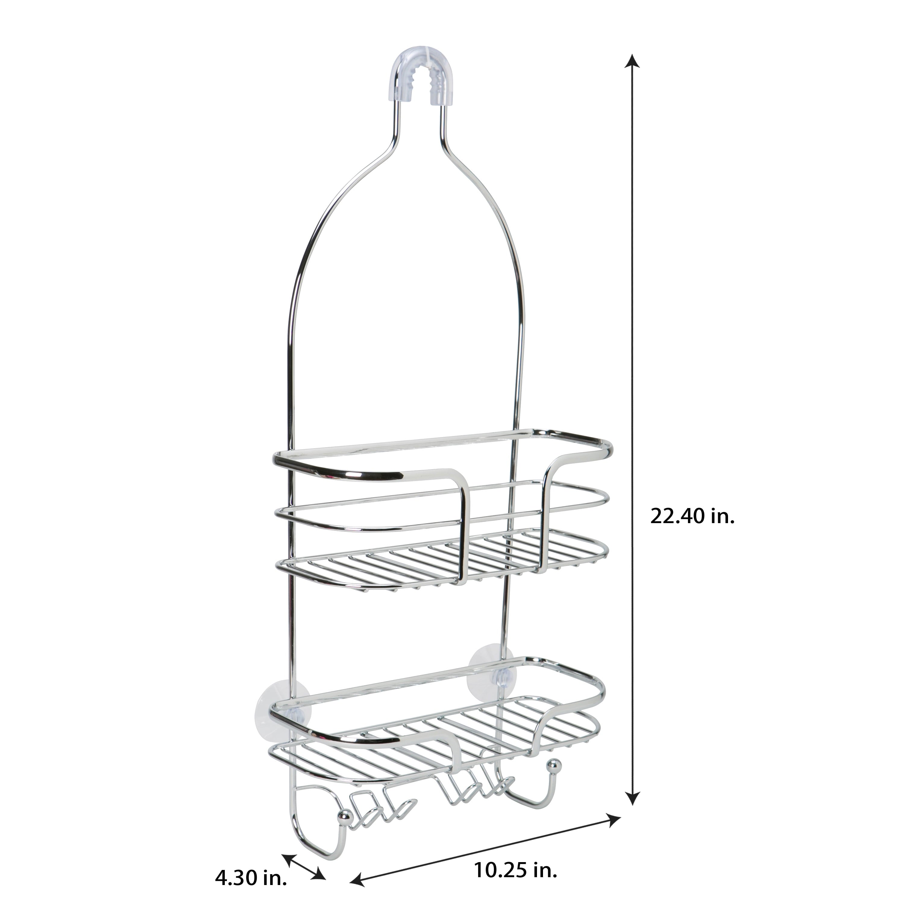 Bath Bliss Holland Steel Shower Caddy in Chrome - Image 5