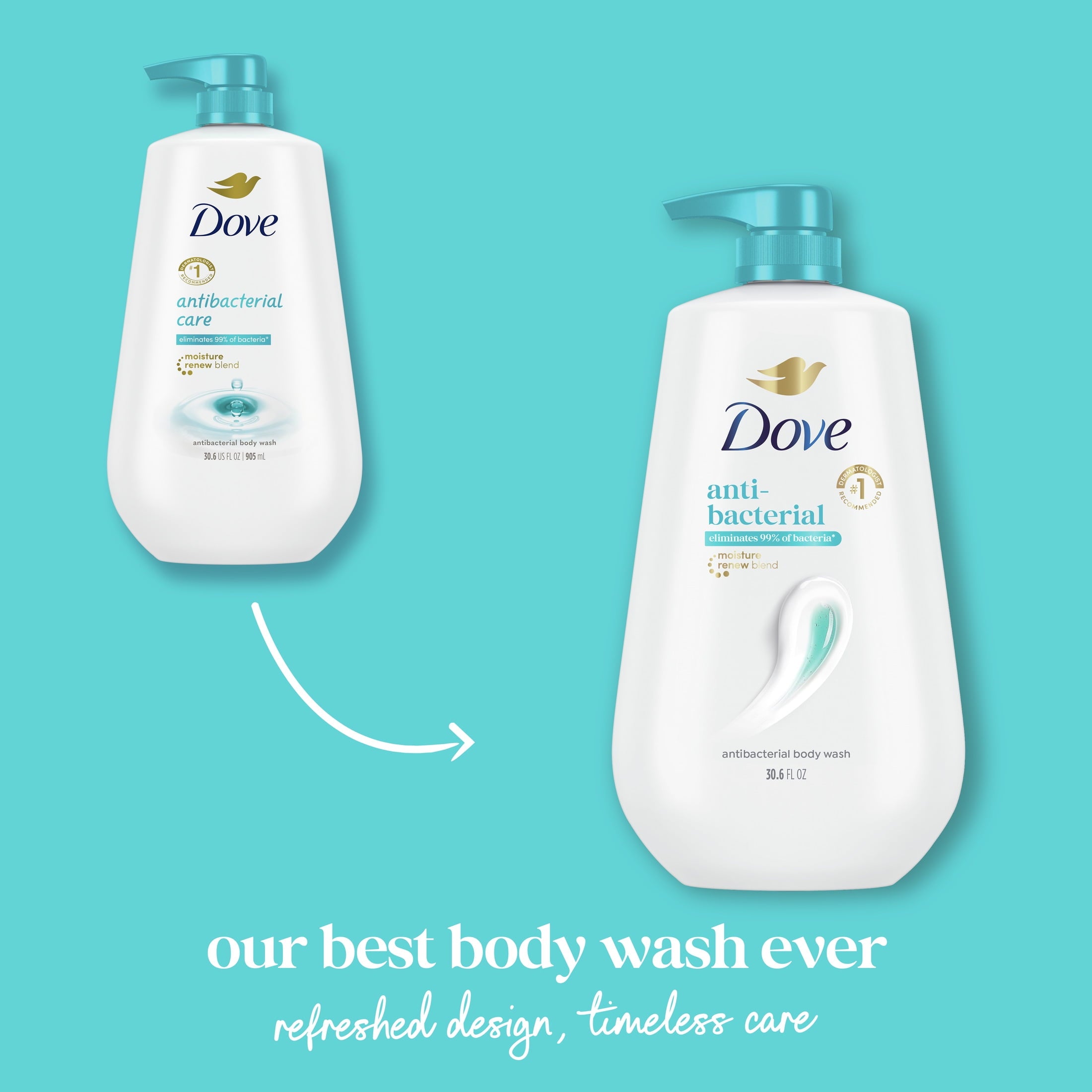 and Protect Antibacterial Daily Use Softening Body Wash, 30.6 fl oz - Image 3