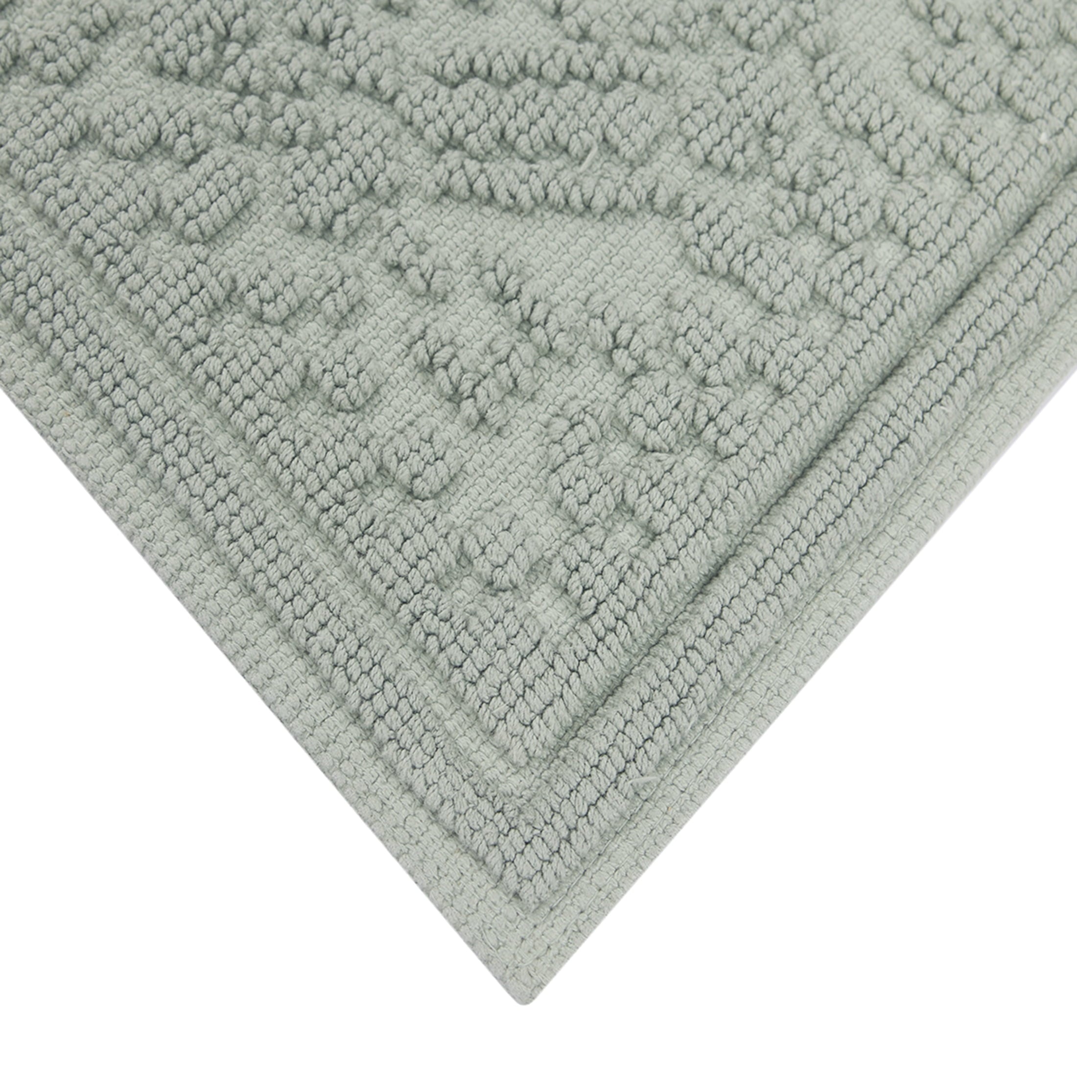 Better Homes & Gardens Katti Lattice 2 Piece Bath Rug Set, Green River, 17" x 24" & 20" x 30" - Image 4