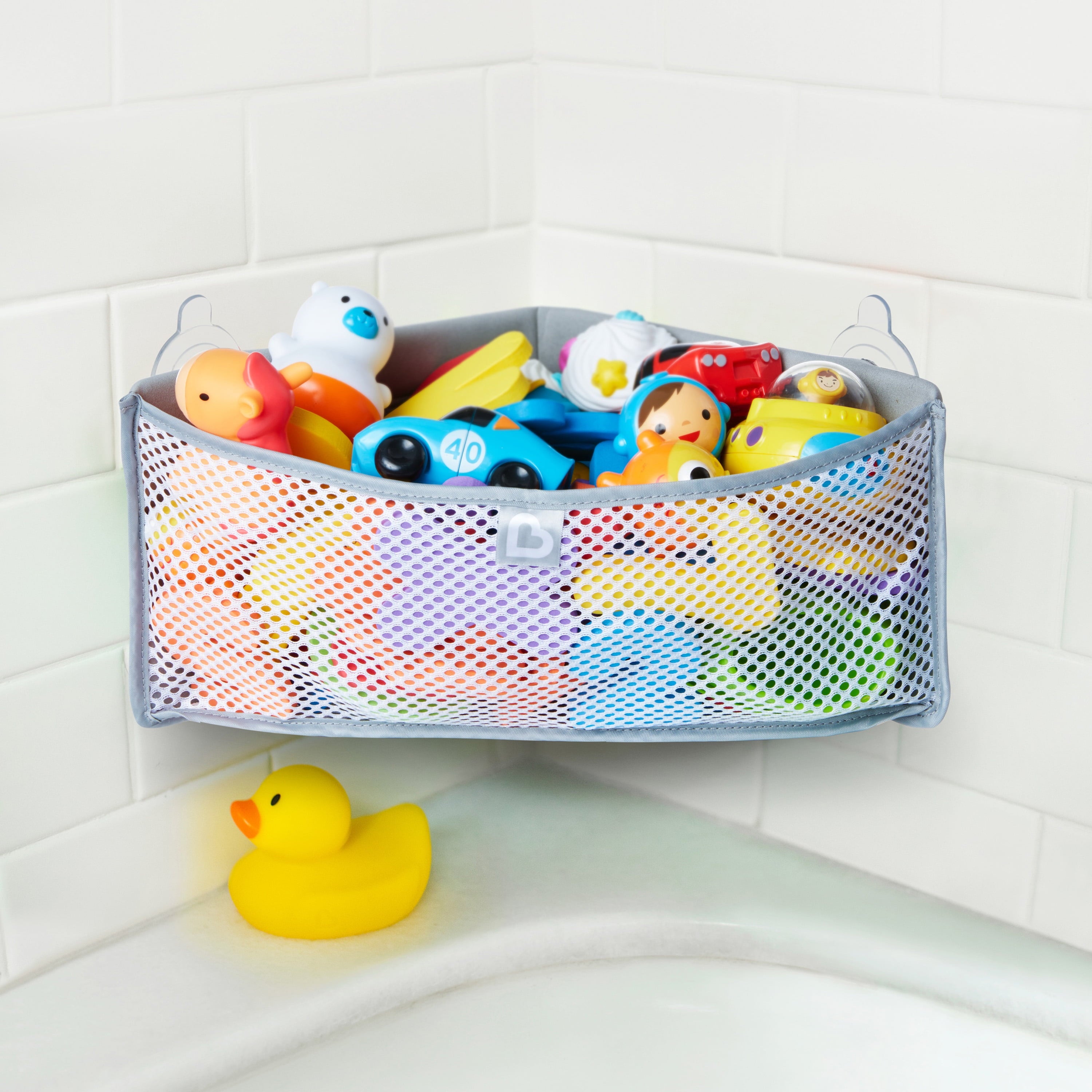 Corner Bath Organizer and Storage, Gray, Unisex - Image 2