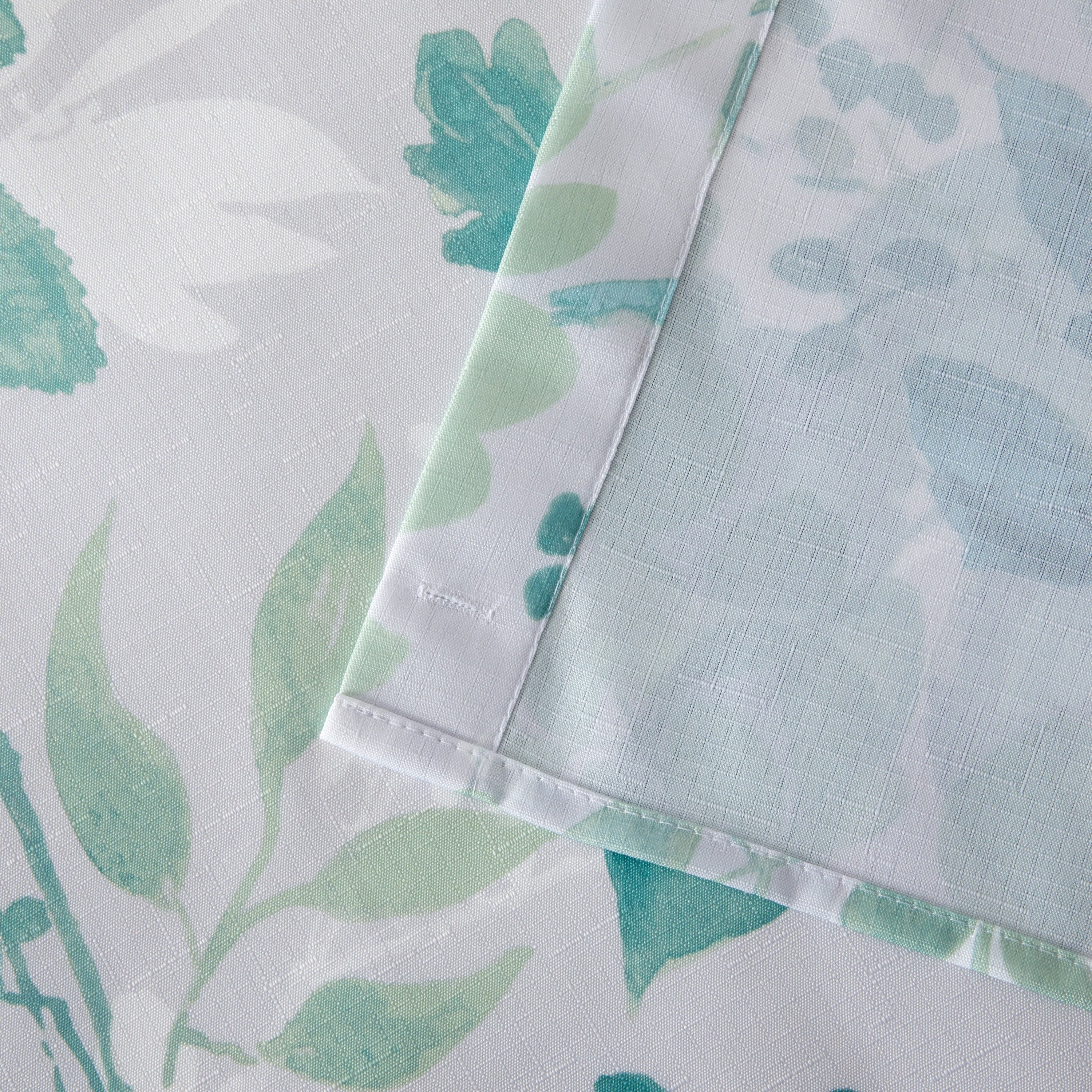 14-Piece Green Floral Shower Curtain Set with Hooks & Liner 72x72 - Image 6