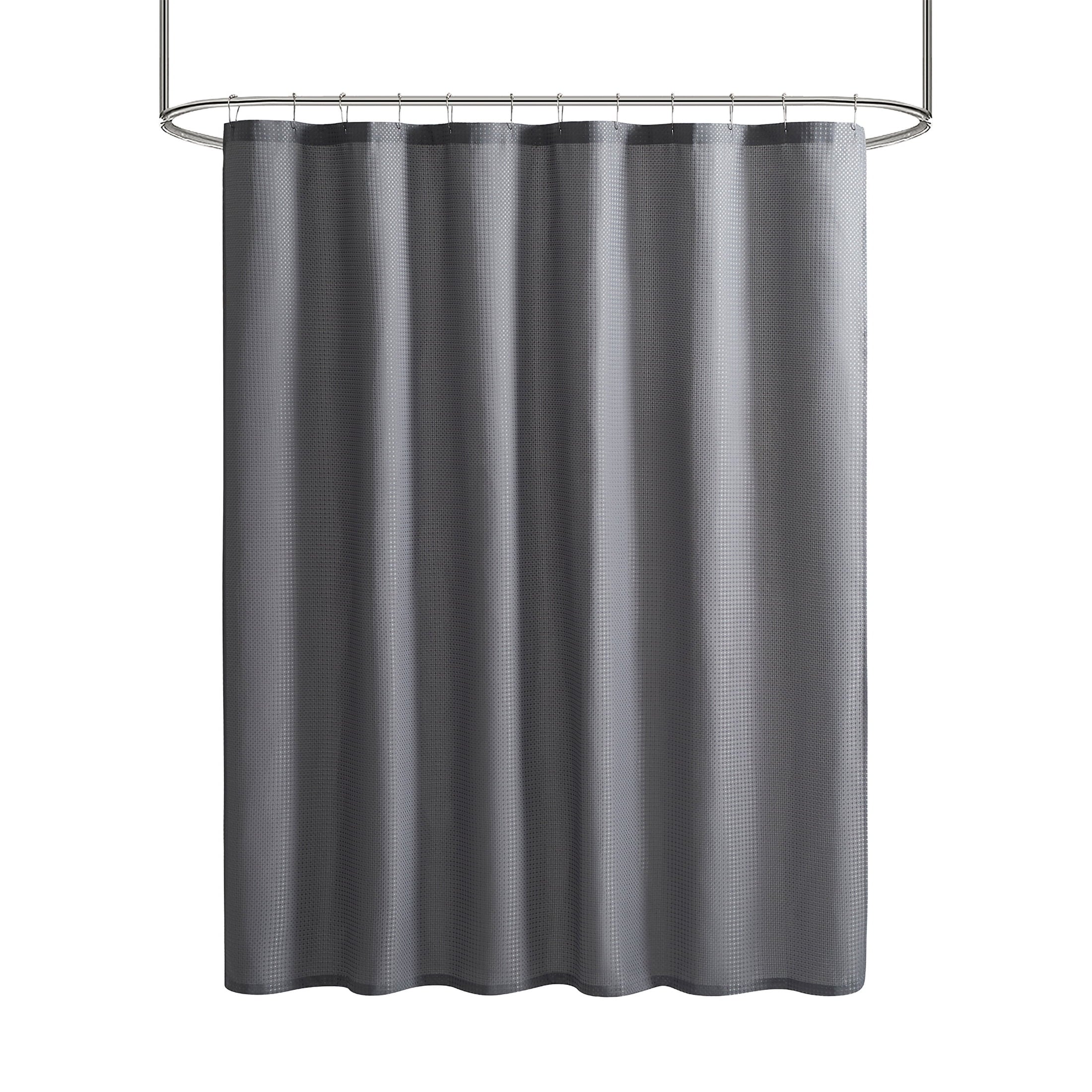 13 Piece Shower Curtain and Hook Set, 72 x 72, Grey - Image 2