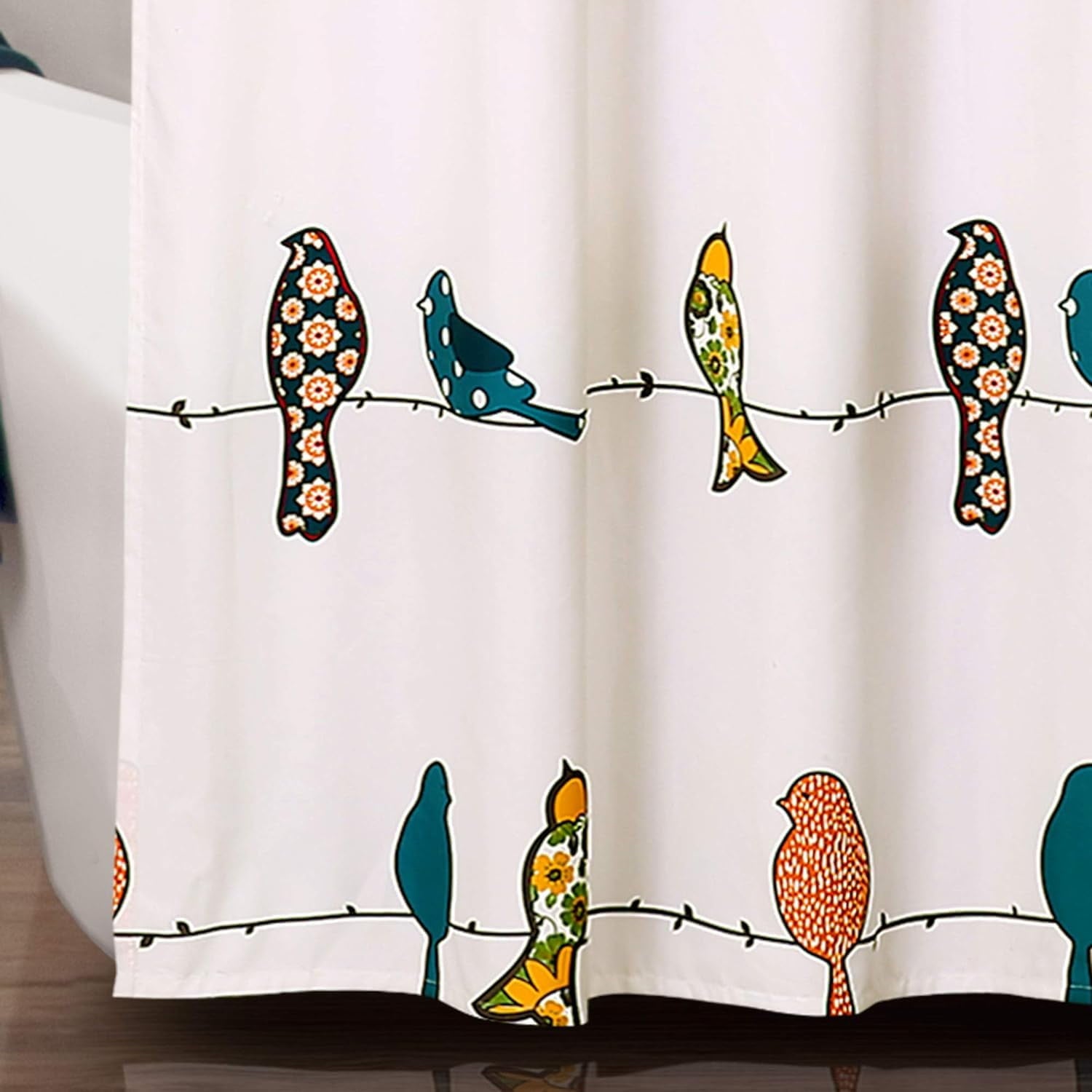 Shower Curtain, Cute Shower Curtains for Bathroom with Hooks, 72" x 72",Colorful - Image 6