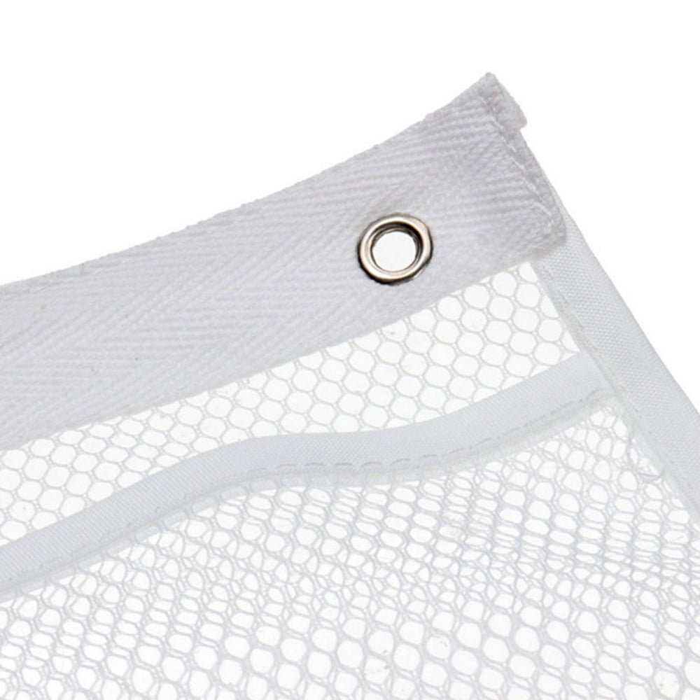 6 Shower Caddy, Bath Tub Hanging Mesh Organizer Storage Bag, Waterproof Bathroom Shelves with Hook for Soap Shampoo - Image 2