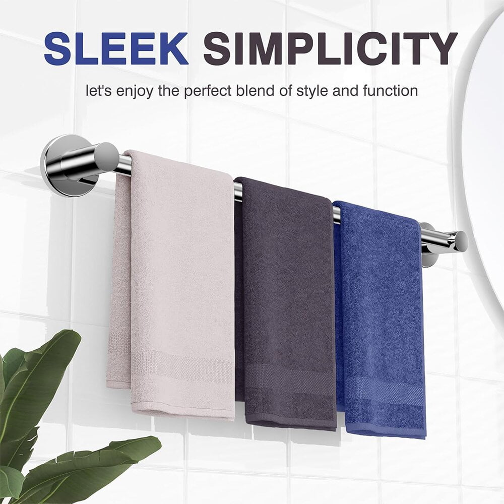 for Bathroom - 20'' Rustproof Holder, Sturdy Bar Wall Mounted, Space-Saving Hanger, Bathroom Accessories, Home Decor,... - Image 3