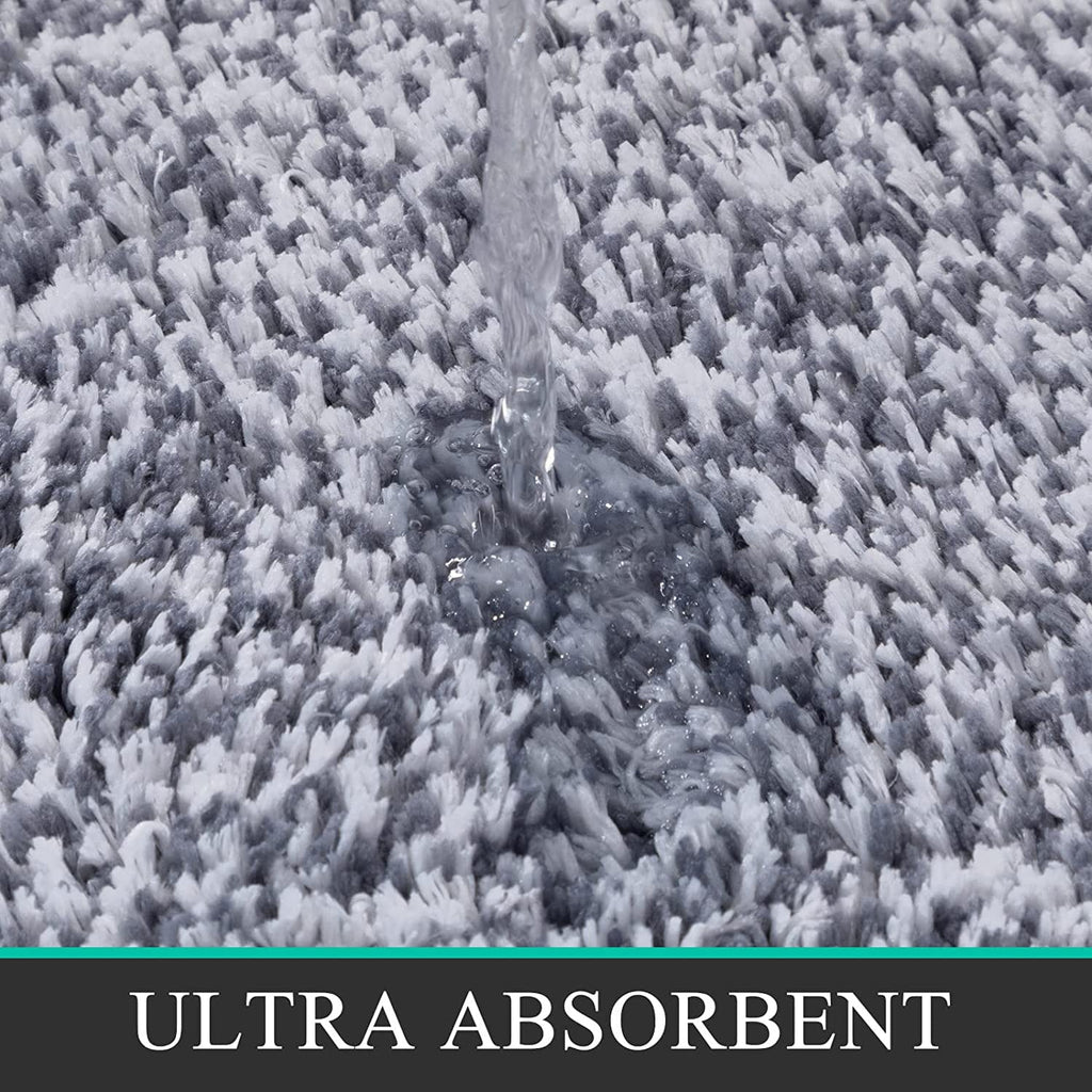 3pcs Bathroom Rugs Set with U-Shaped Mat, Non Slip, Quick Drying, Ultra Soft and Water Absorbent Bath Rug Mat Carpet ... - Image 3