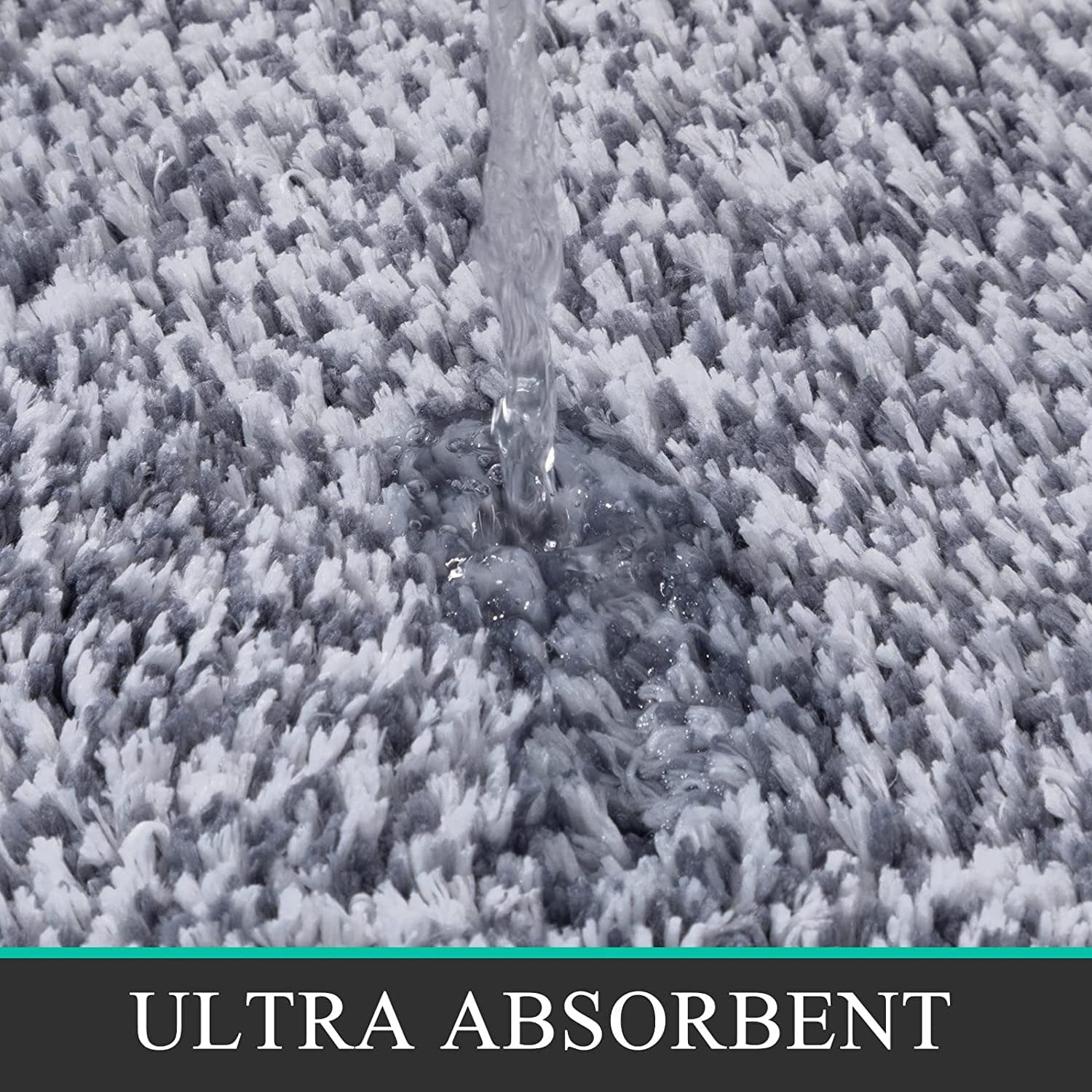 3pcs Bathroom Rugs Set with U-Shaped Mat, Non Slip, Quick Drying, Ultra Soft and Water Absorbent Bath Rug Mat Carpet ... - Image 3