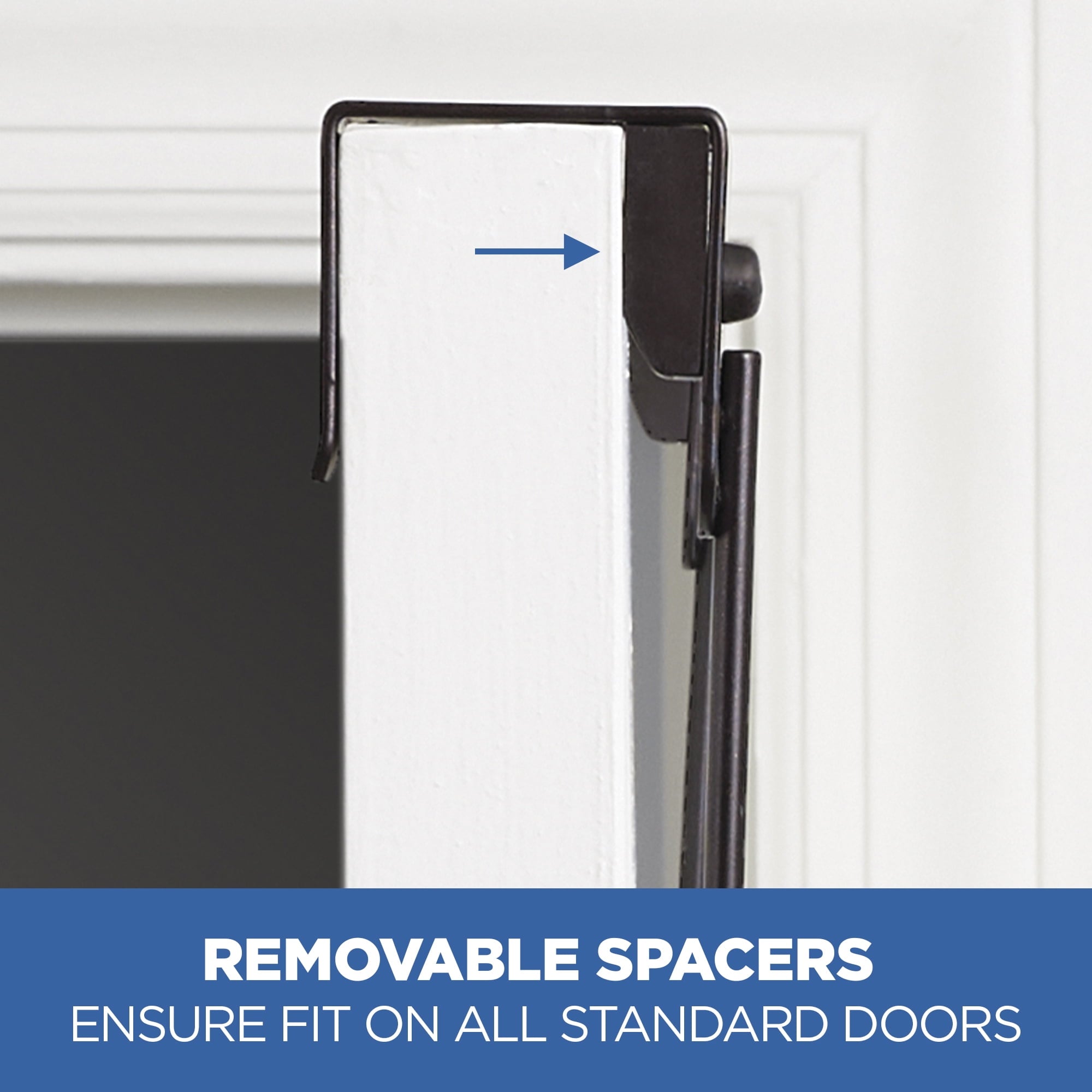 6-Hook Over-the-Door Towel and Robe Rack, Oil-Rubbed Bronze - Image 4