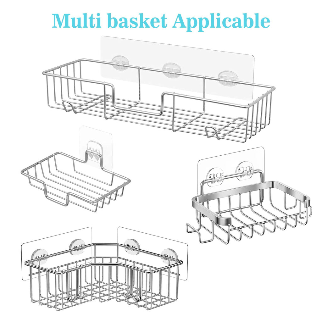 15 Pack Shower Caddy Adhesive Hooks, Shower Shelf Adhesive Sticker Replacement, No Drilling Bathroom Accessories - Image 2