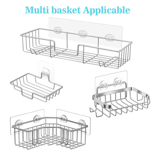 15 Pack Shower Caddy Adhesive Hooks, Shower Shelf Adhesive Sticker Replacement, No Drilling Bathroom Accessories - Image 2