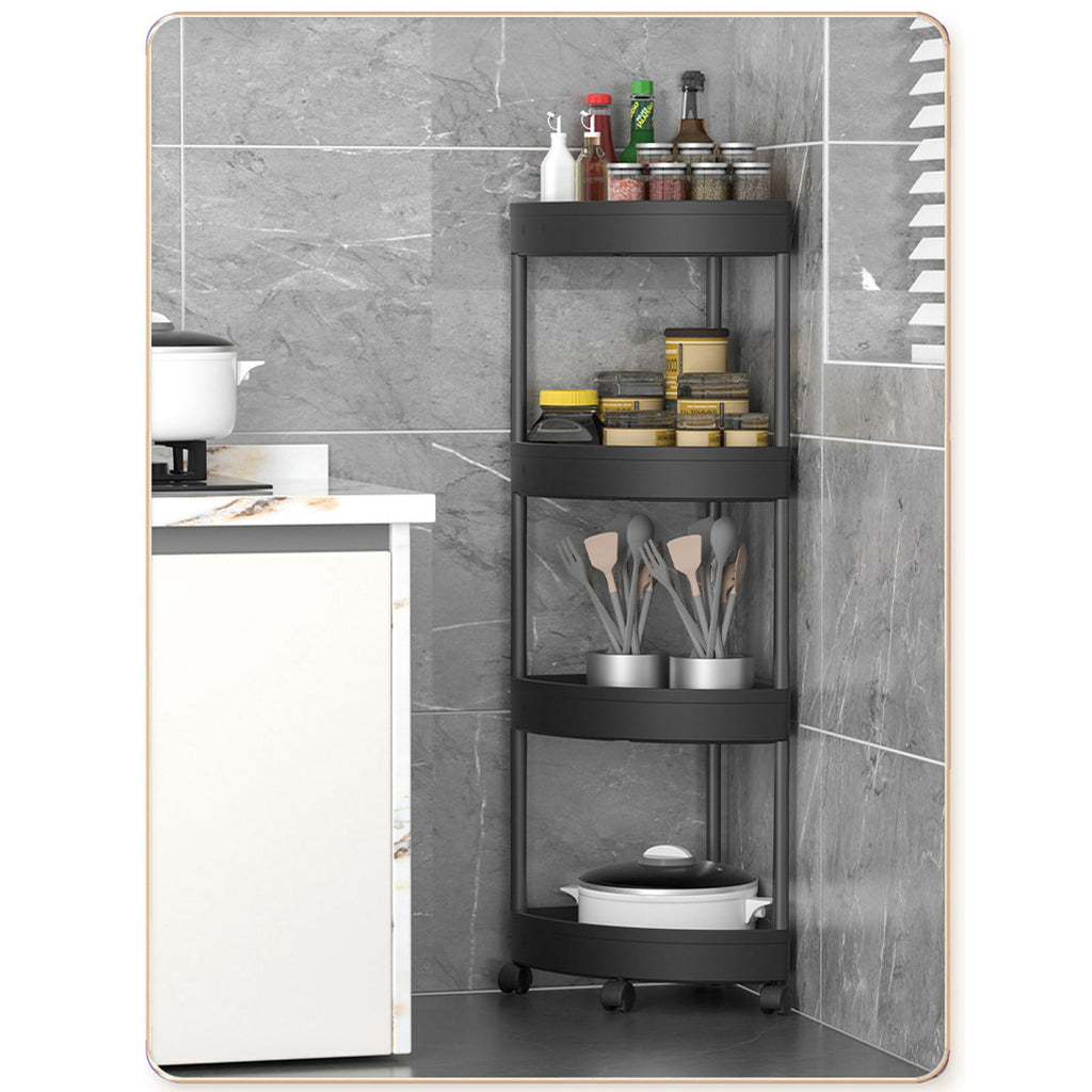 Bathroom Corner Organizer with Drainage System - Space Efficient Storage Shelf for Toiletries - Image 4