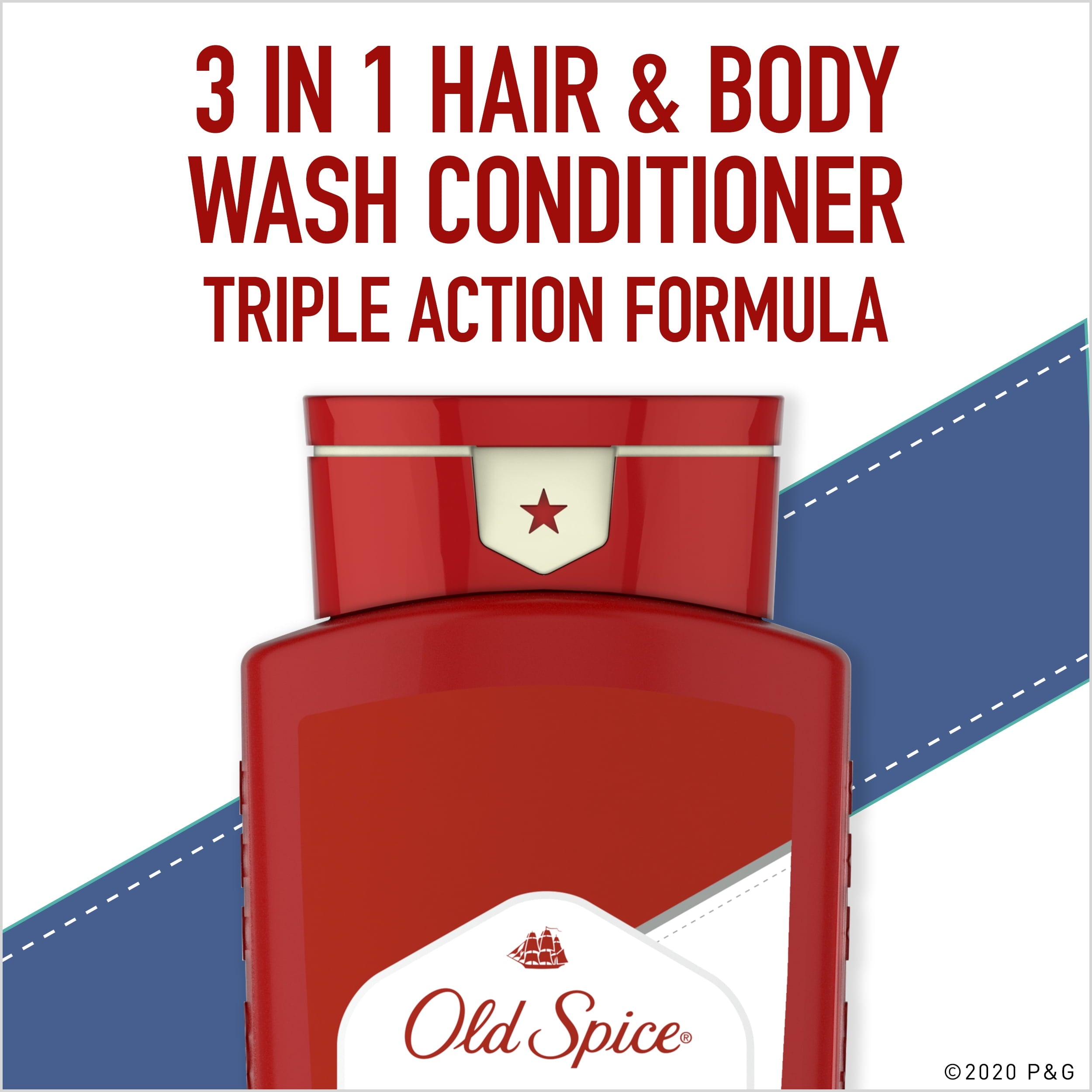 Endurance Men's 3-in-1 Shampoo Conditioner & Body Wash, 24 fl oz - Image 2
