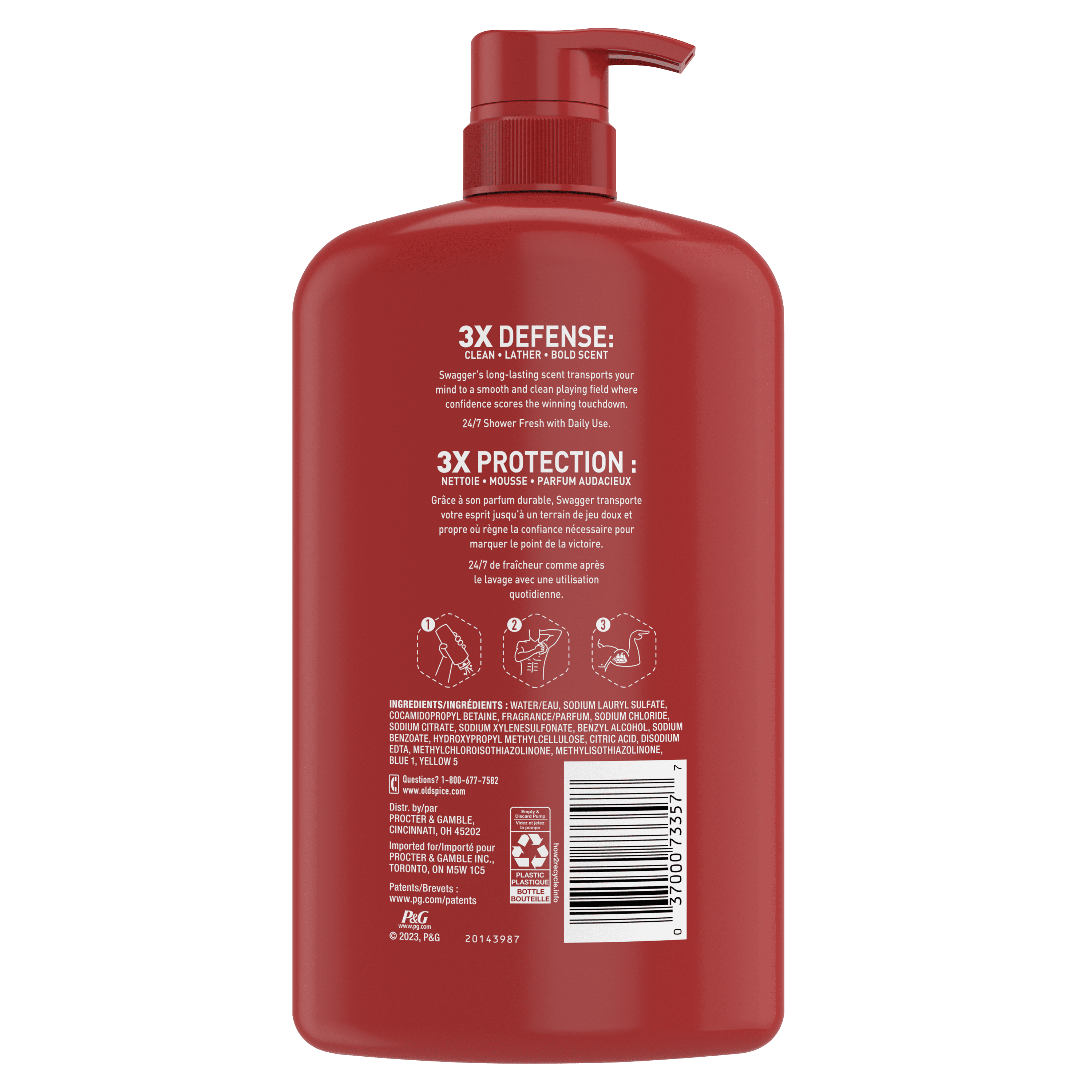 Old Spice Swagger, Body Wash for Men, 33.4 fl oz - Image 4