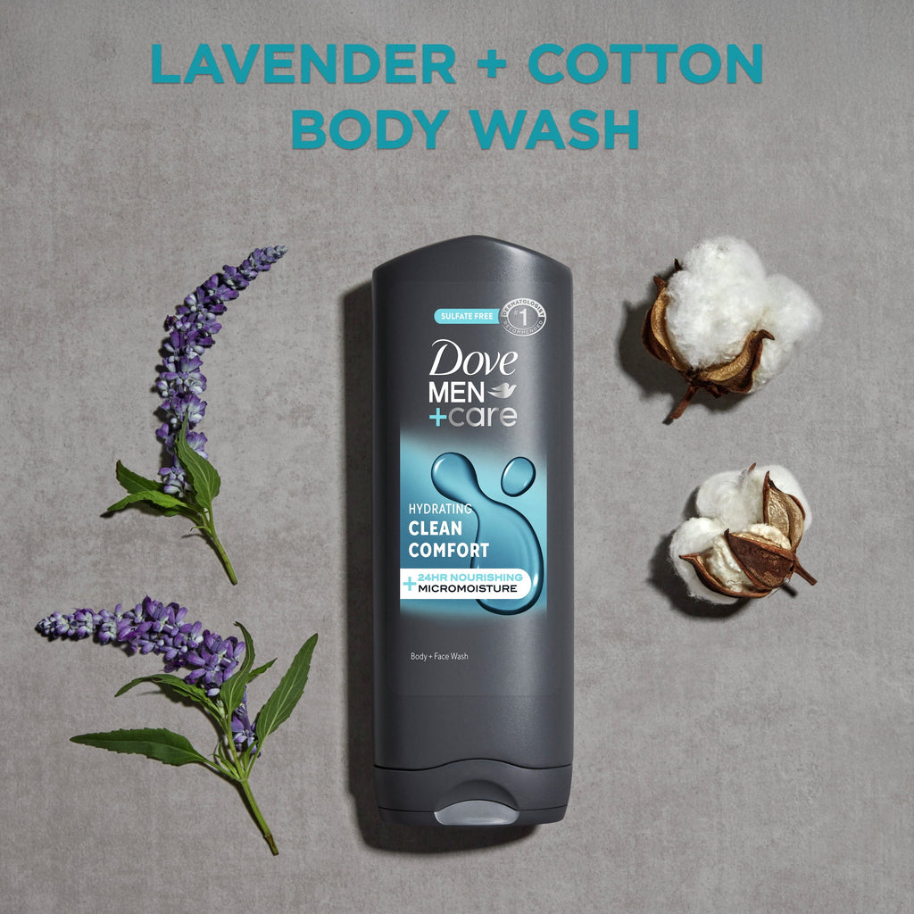 Gentle Face & Body Wash for Men Clean Comfort All Skin, 18 oz - Image 3