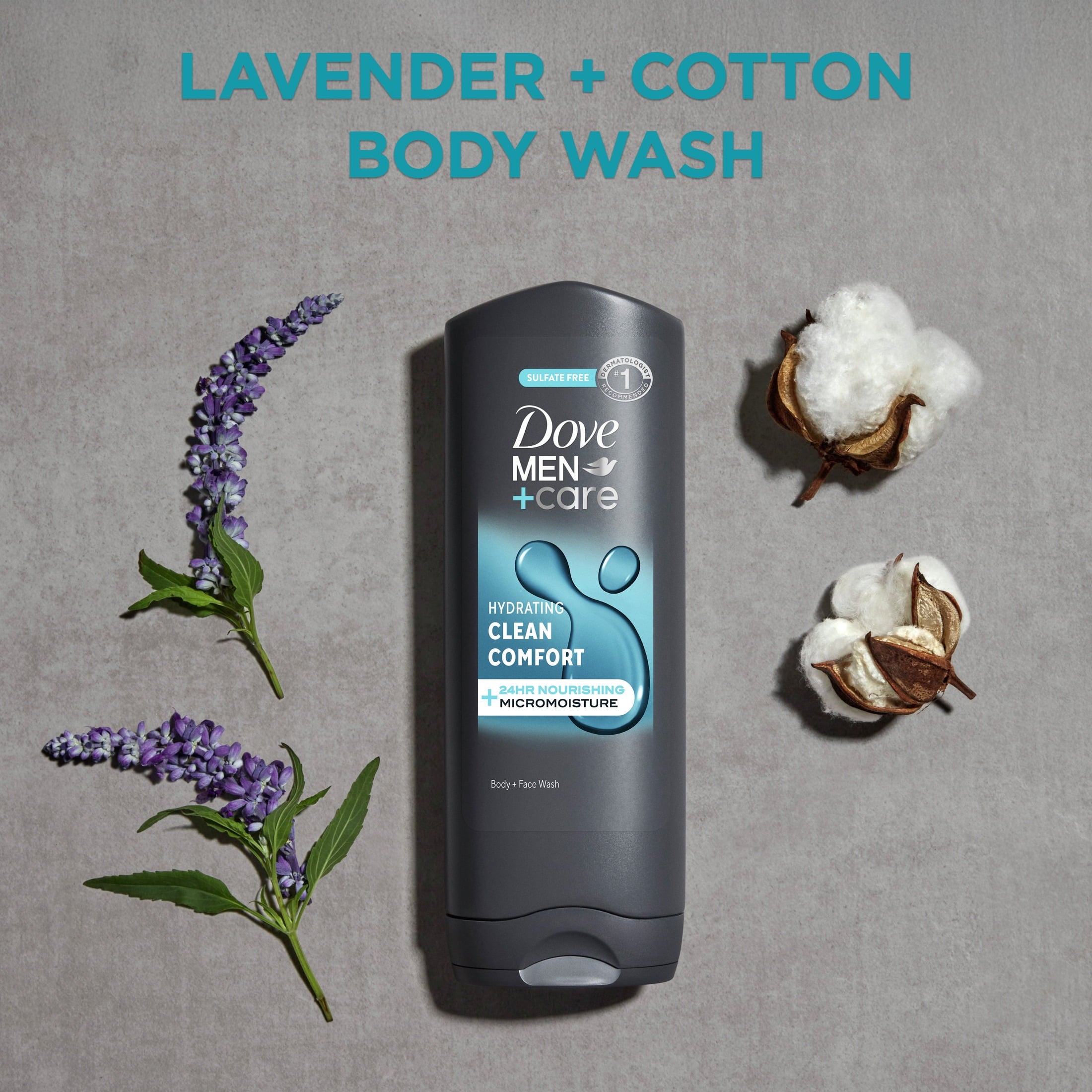 Gentle Face & Body Wash for Men Clean Comfort All Skin, 18 oz - Image 3