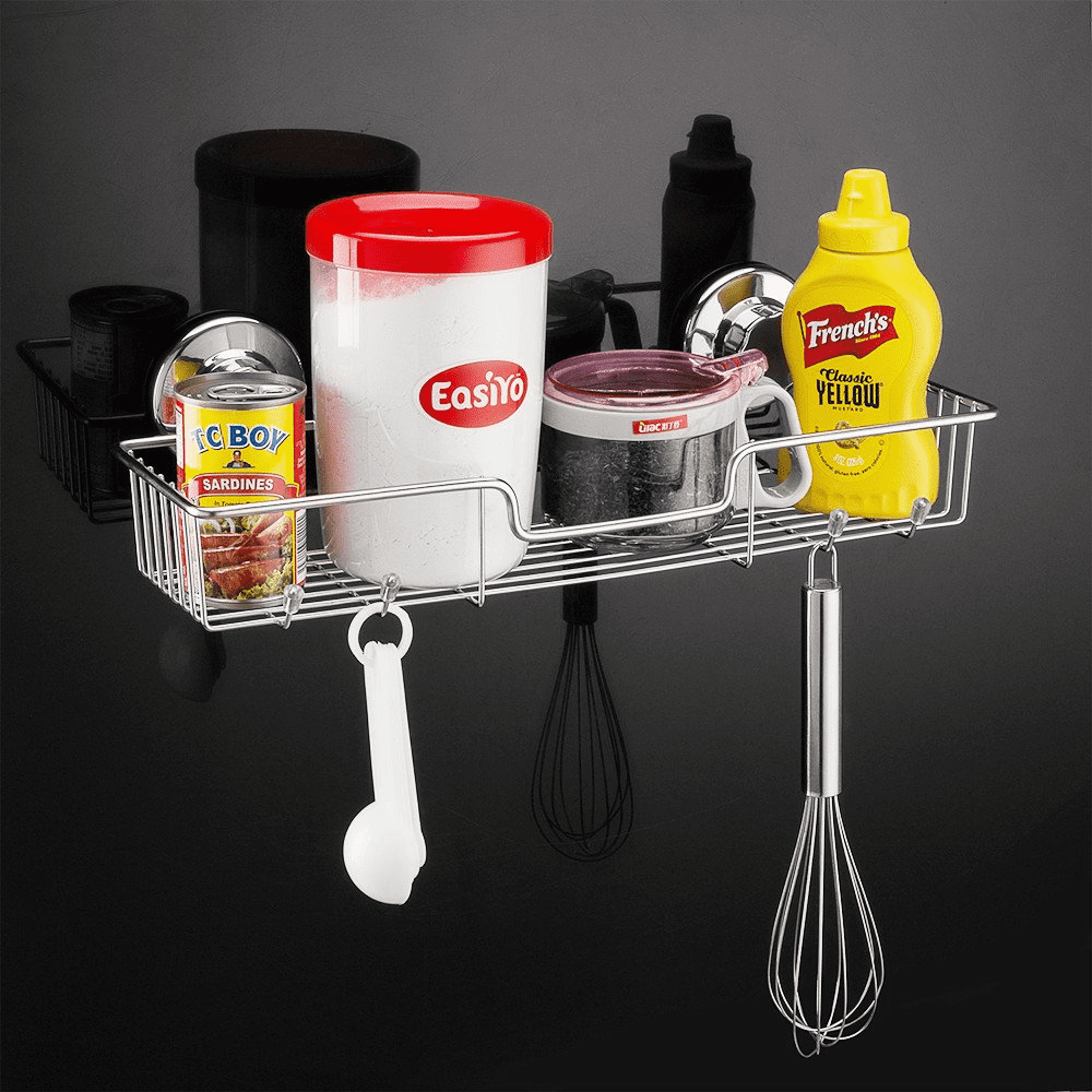 Cup Shower Caddy with Hooks,Powerful Cup Bathroom Shower Caddies,Bath Shelf Storage Combo Organizer Basket set of 2 - Image 5