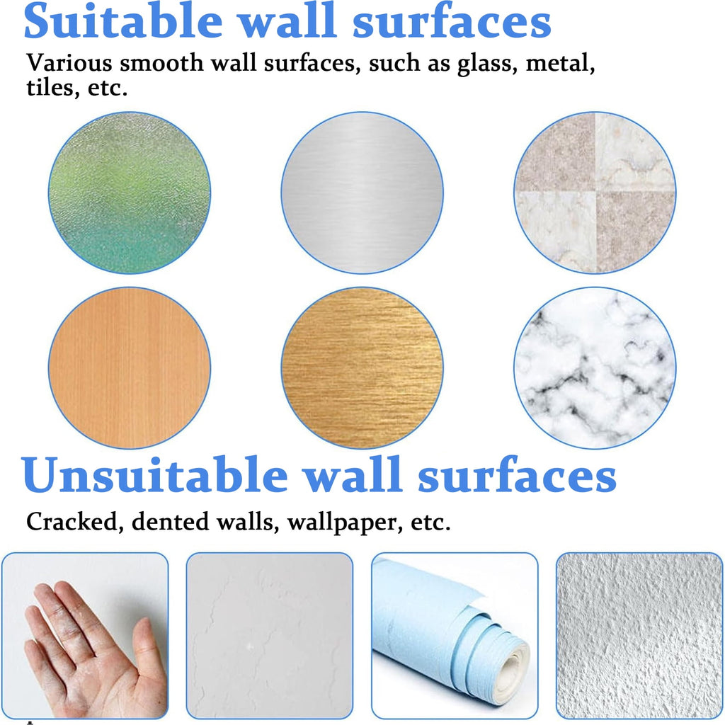 30 Pcs Shower Caddy Adhesive Hooks, Waterproof Adhesive Replacement Sticker, No Drilling Sticky Hanging Hook - Image 3