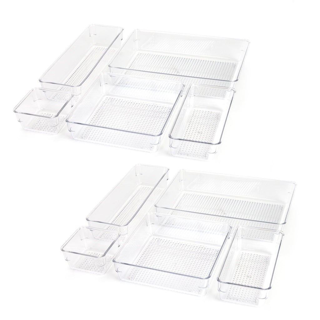10-Piece Set Clear Plastic for Bathroom Storage - Image 2