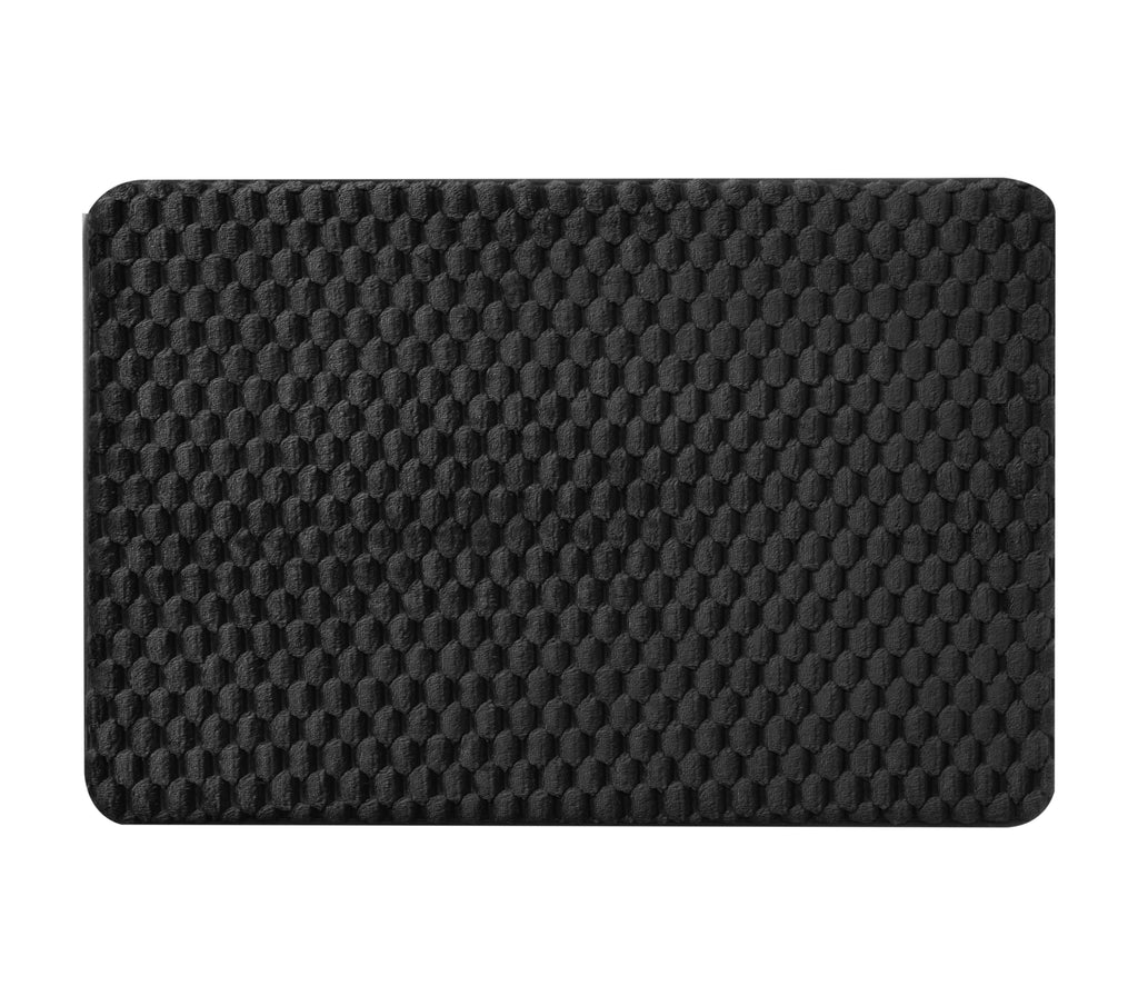 Black Tile Bubble Pattern 2-Piece Bath Rug Set - Image 3