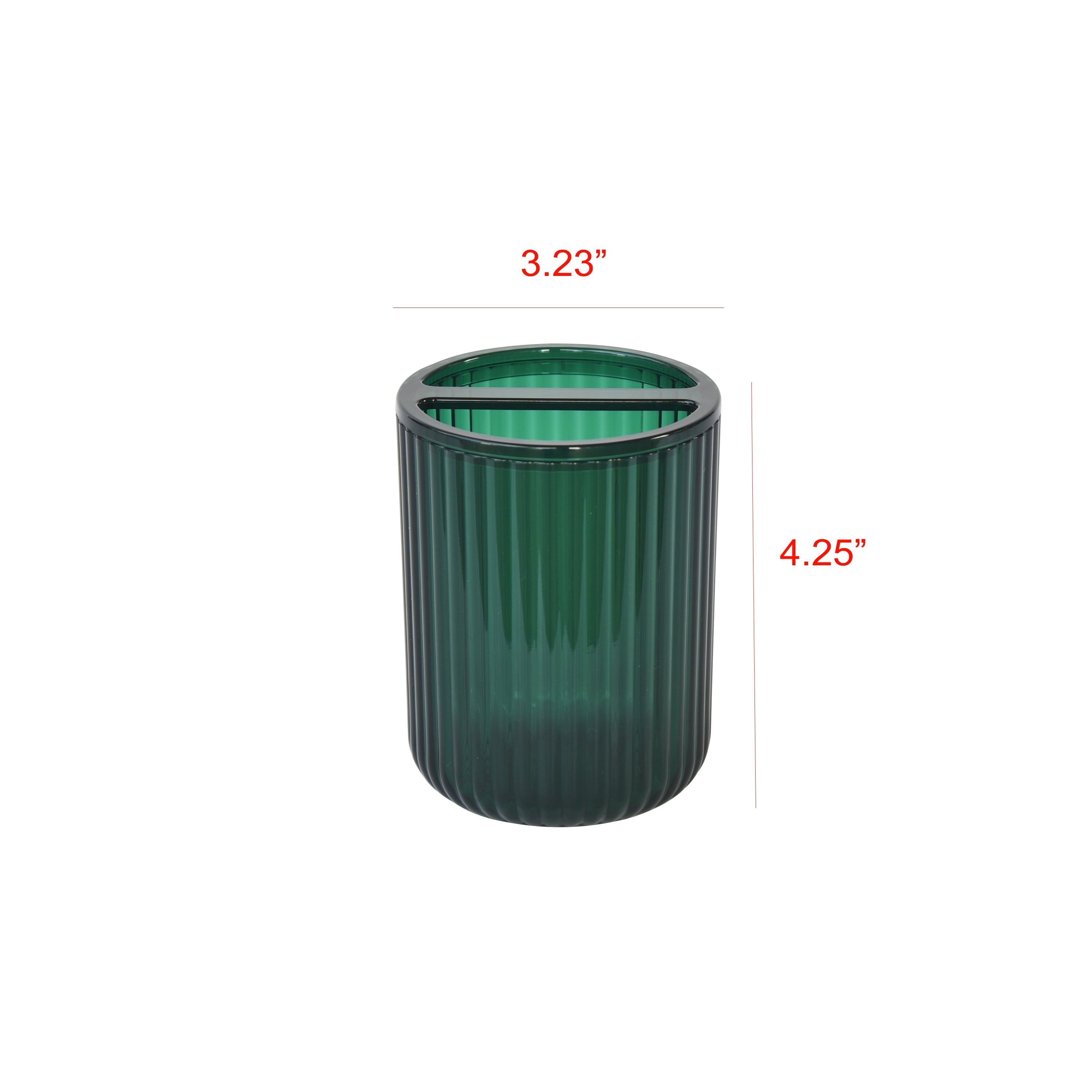 Plastic Toothbrush Holder, Green - Image 4