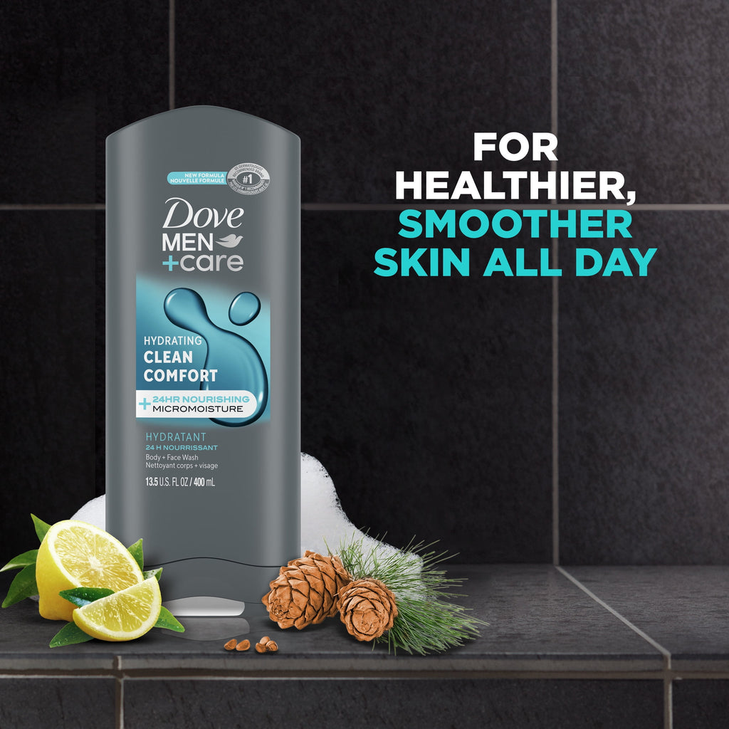 Use Face & Body Wash for Men Clean Comfort All Skin, 13.5 oz - Image 5