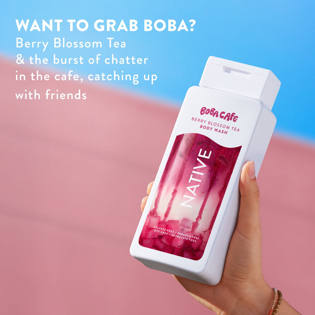 Limited Edition Berry Blossom Tea, Sulfate Free for Women & Men, Boba Café, 18 fl oz - Image 6