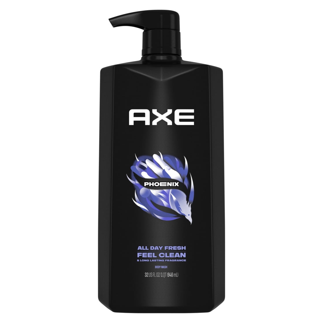 Body Wash & Shower Gel with Pump Phoenix Crushed Mint & Rosemary, 32 fl oz
