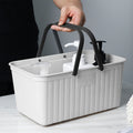 with Handle Portable Toiletry room Plastic Toiletry Storage Draining Shower Caddy Bins for room, Kitchen, Dorm Room, ...